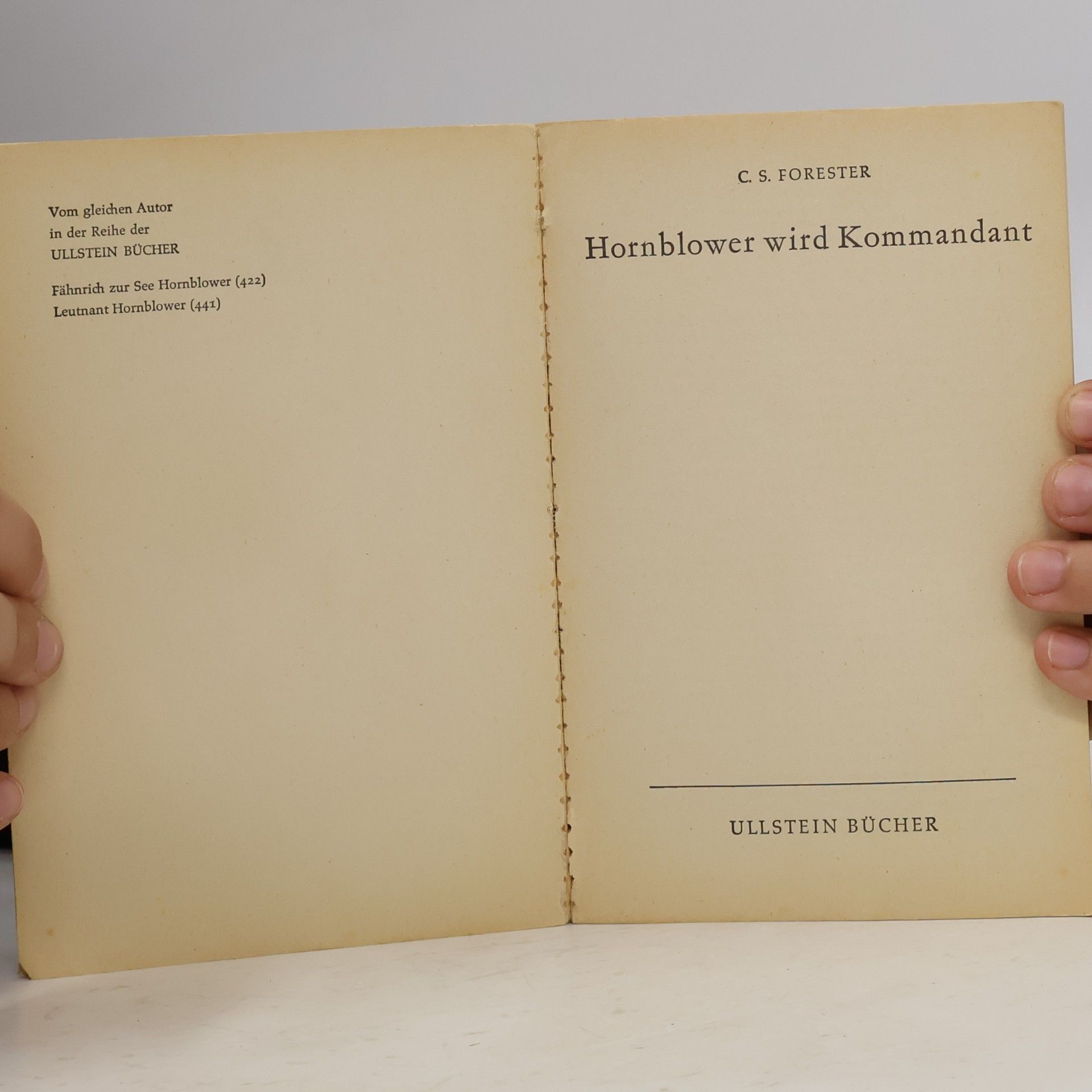 C. S. Forester Hornblower wird Kommandant