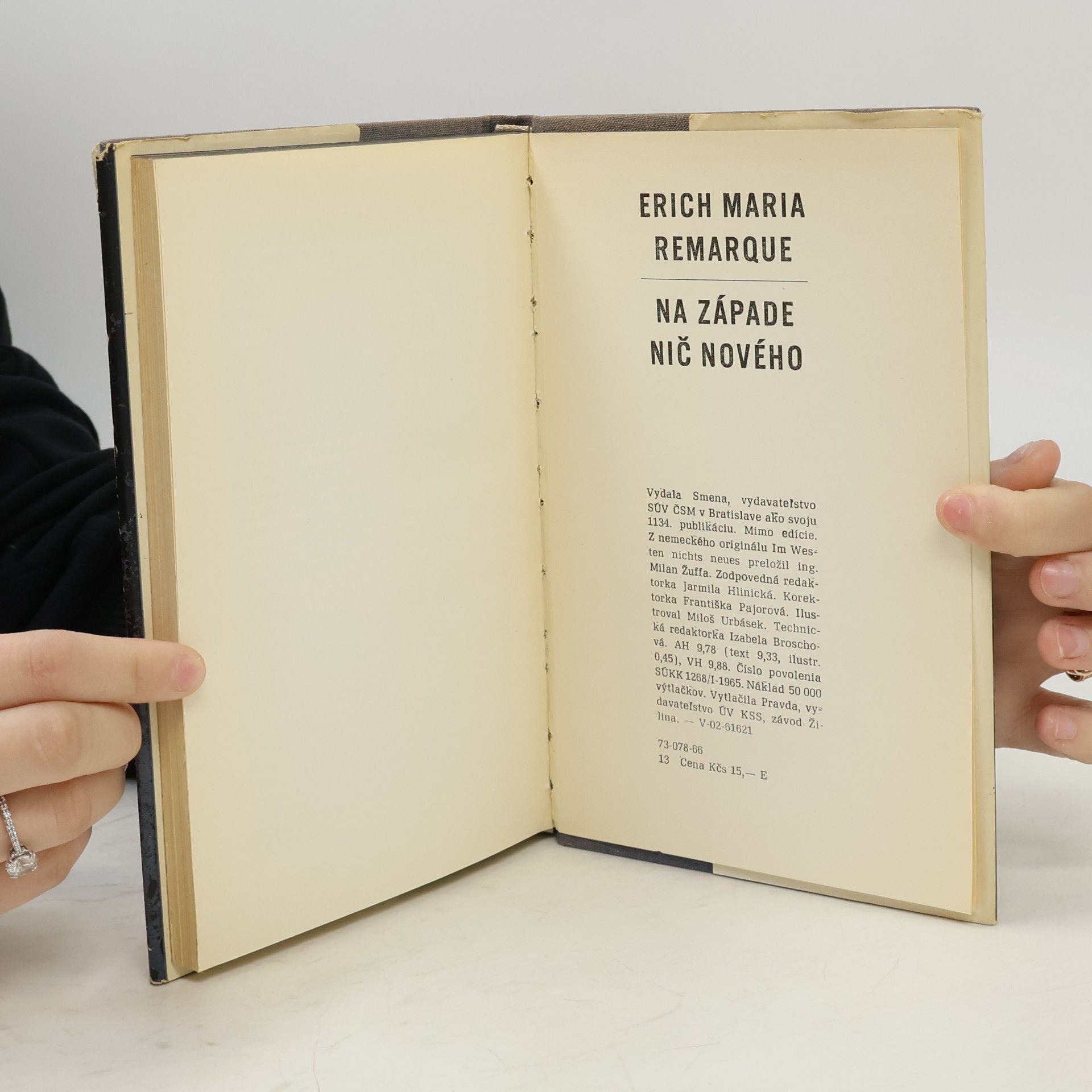 Erich Maria Remarque Na západe nič nového