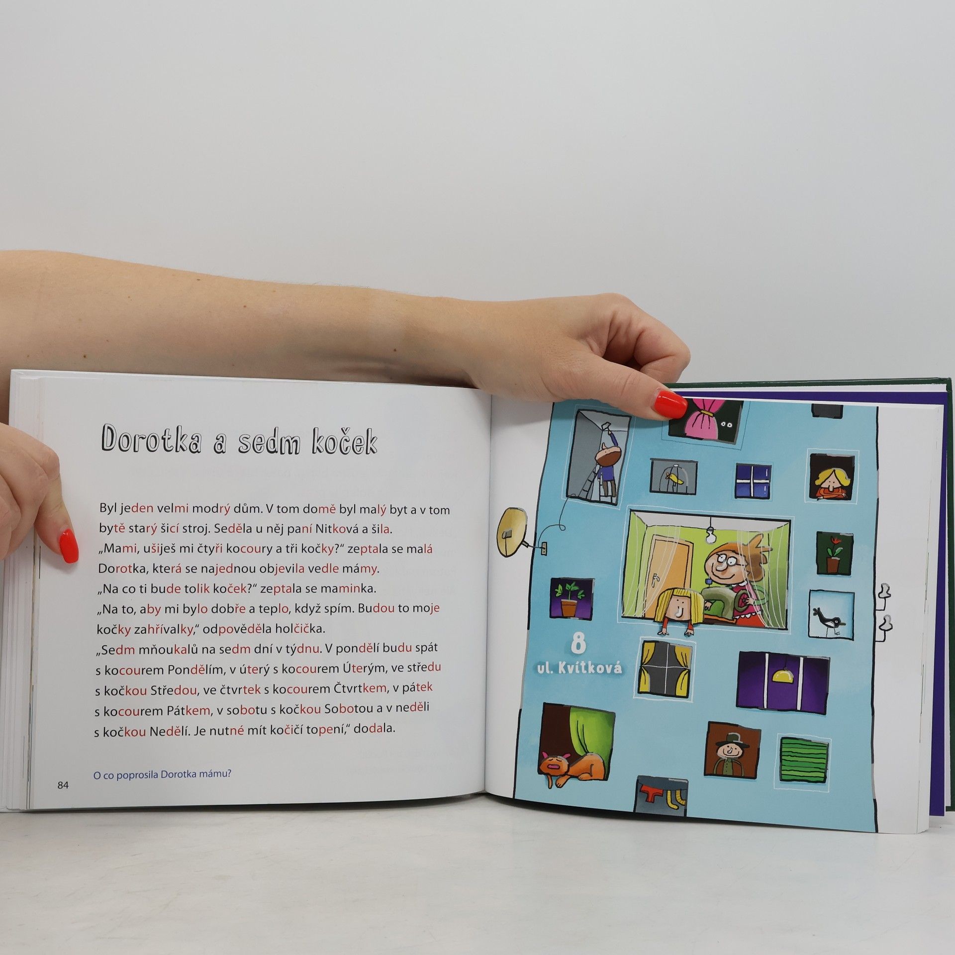 Joanna Krzyżanek Dorotka a sedm koček : pozorné čtení (po slabikách)