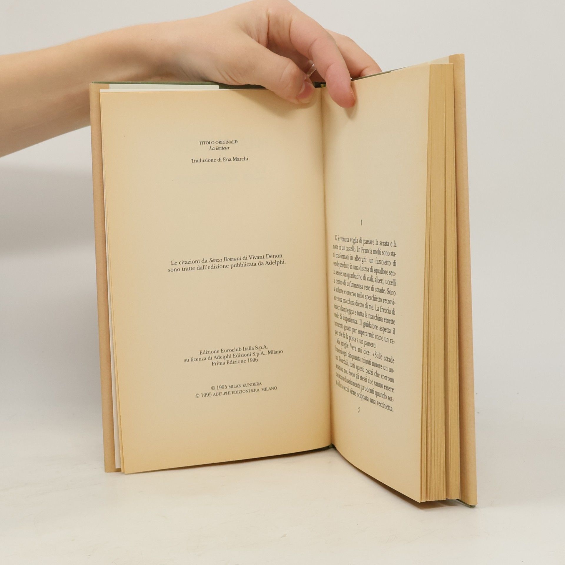 Milan Kundera La lentezza