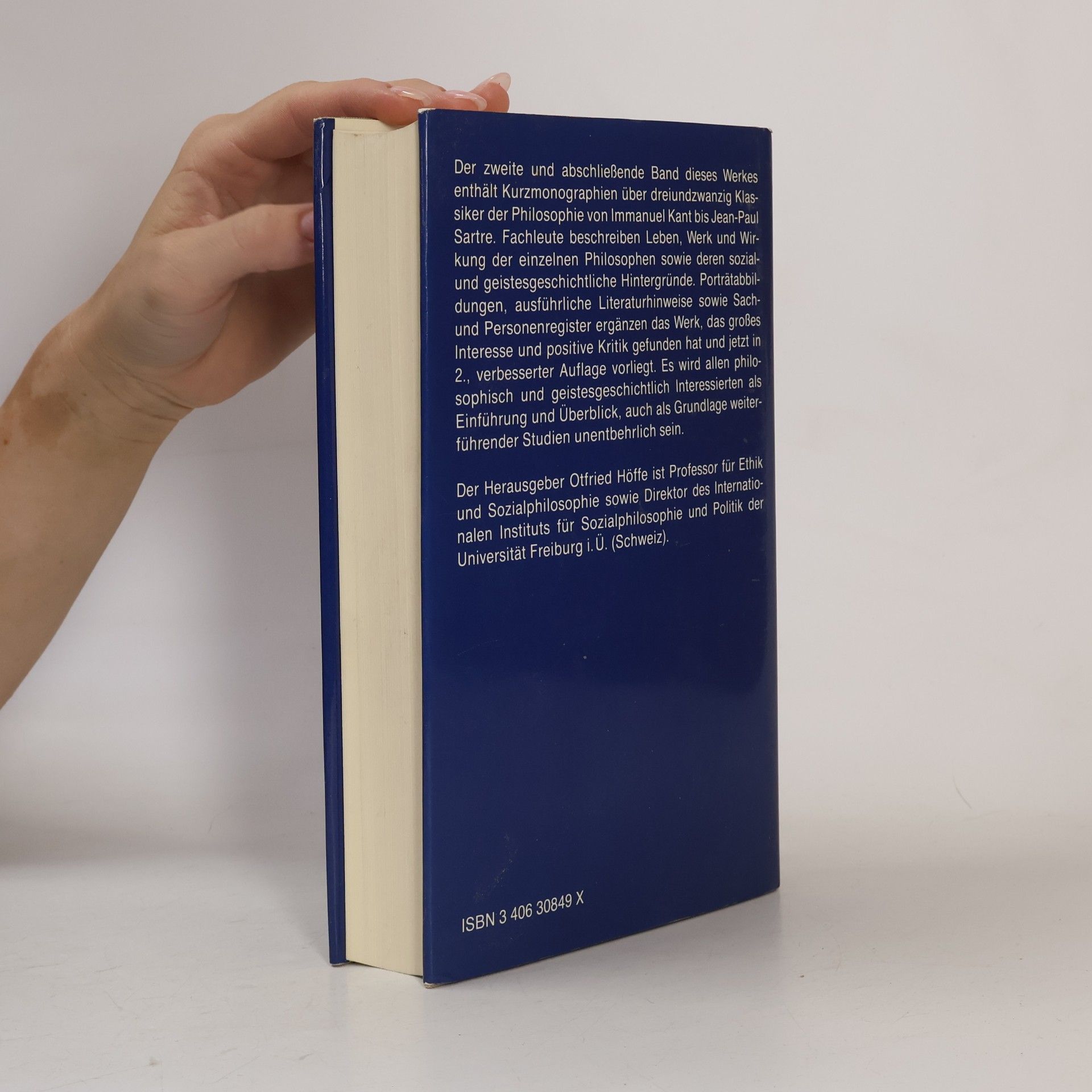 Otfried Höffe Klassiker der Philosophie