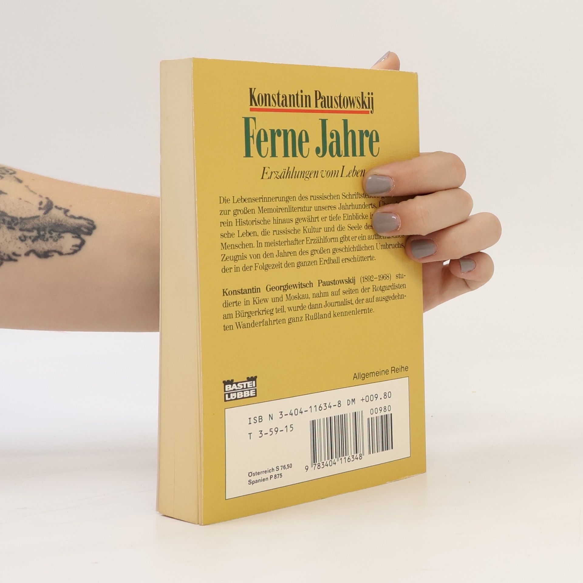 Konstantin Paustowskij Allgemeine Reihe: Ferne Jahre