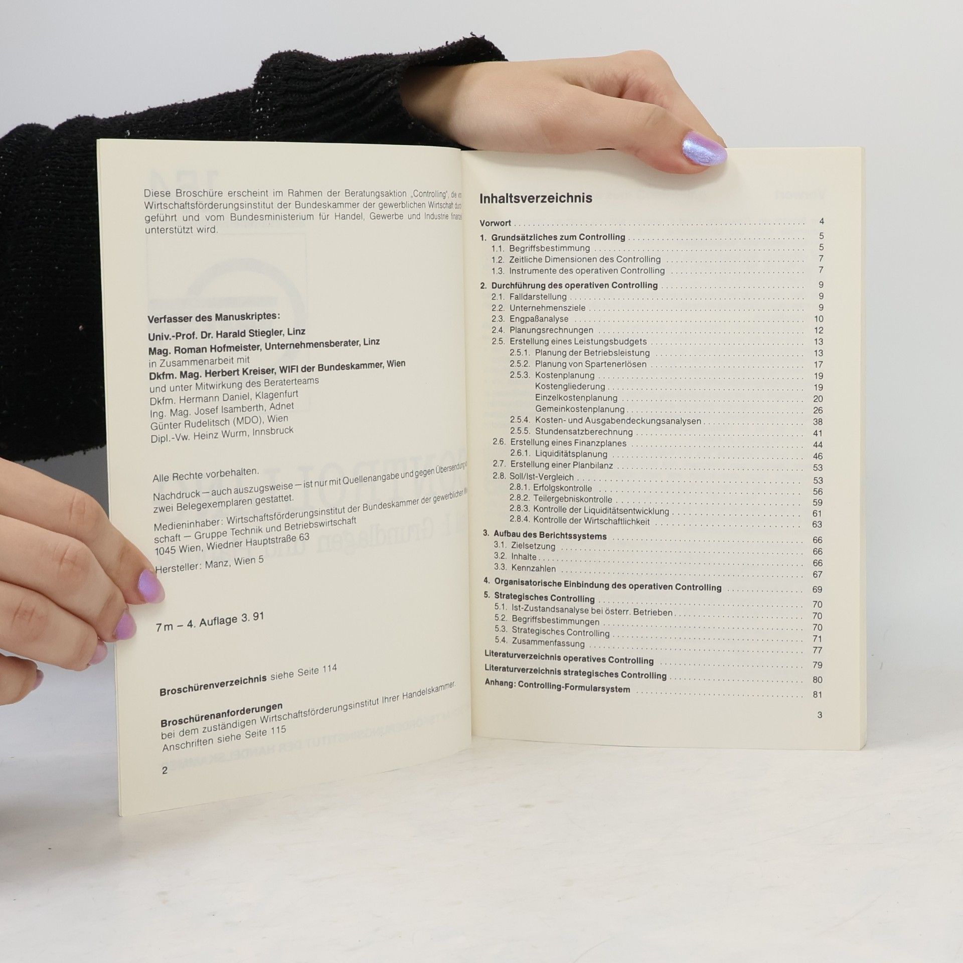 Harald Stiegler Controlling, Teil I: Grundlagen und Planung