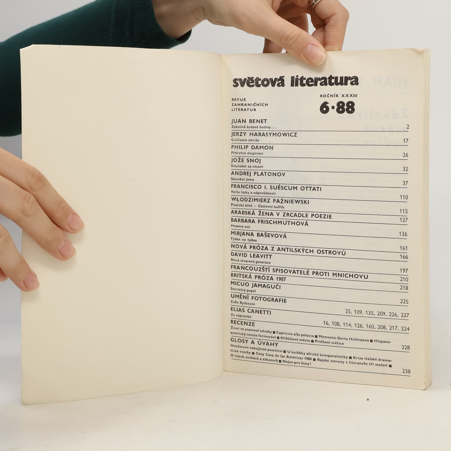 Kolektiv autorů Světová literatura 6/88