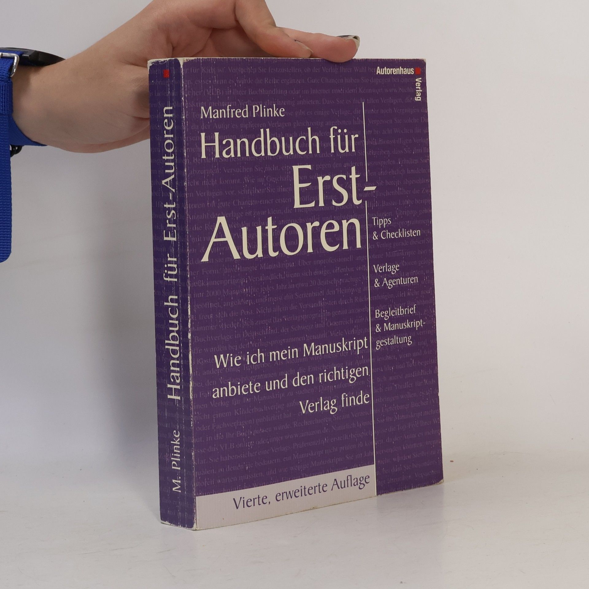 Manfred Plinke Handbuch für Erst-Autoren