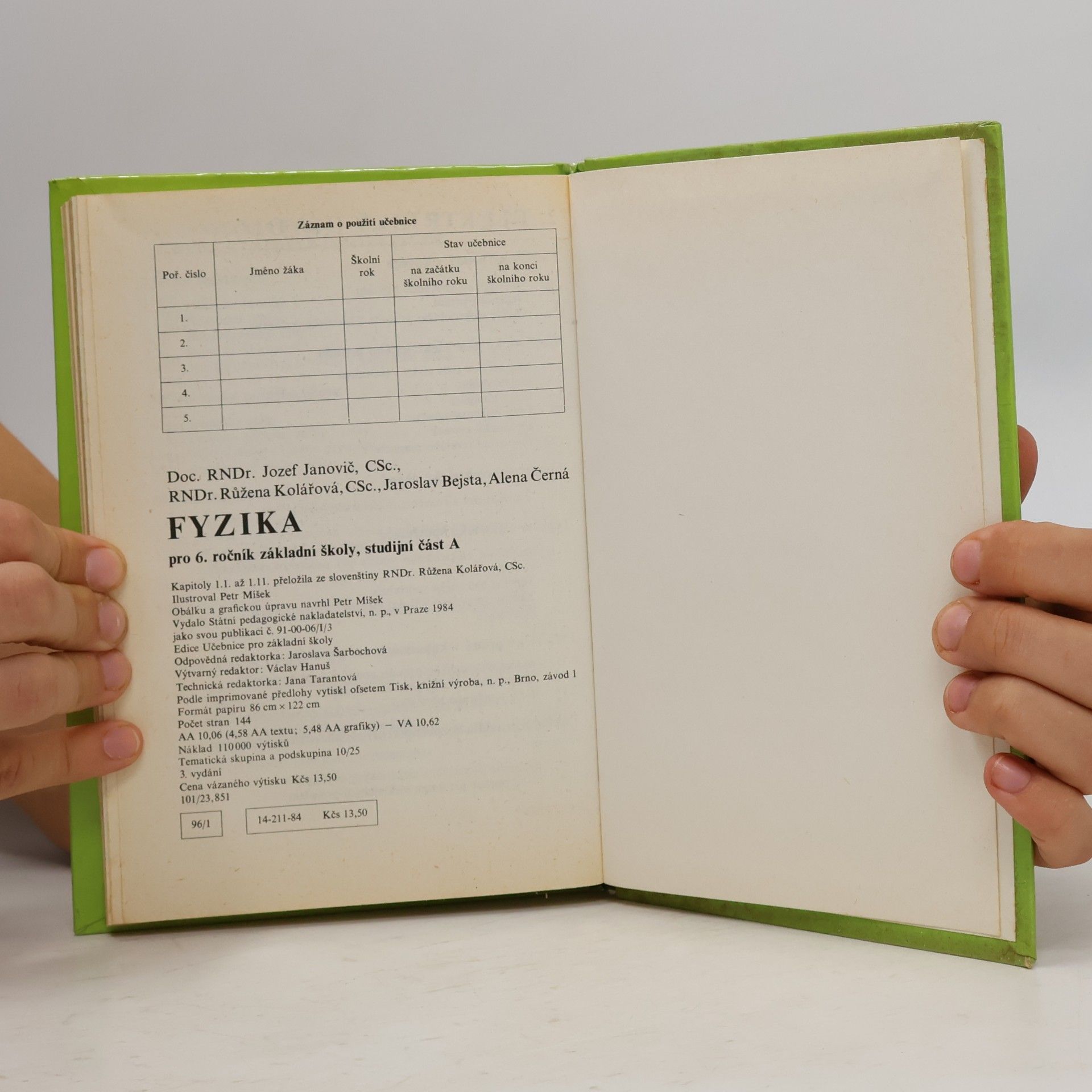 Various authors Fyzika pro 6. ročník základní školy, studijní část A