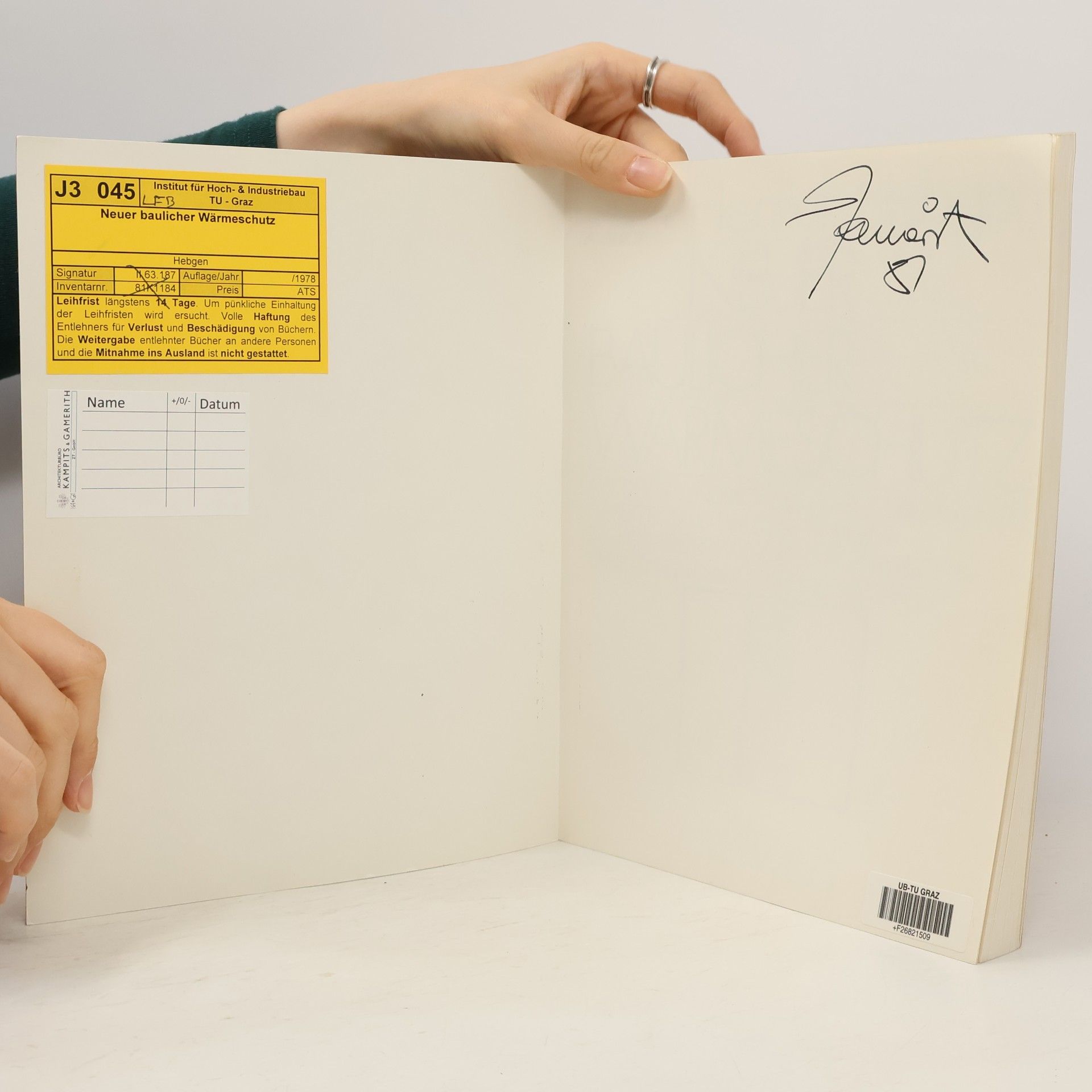 Heinrich Hebgen Neuer baulicher Wärmeschutz