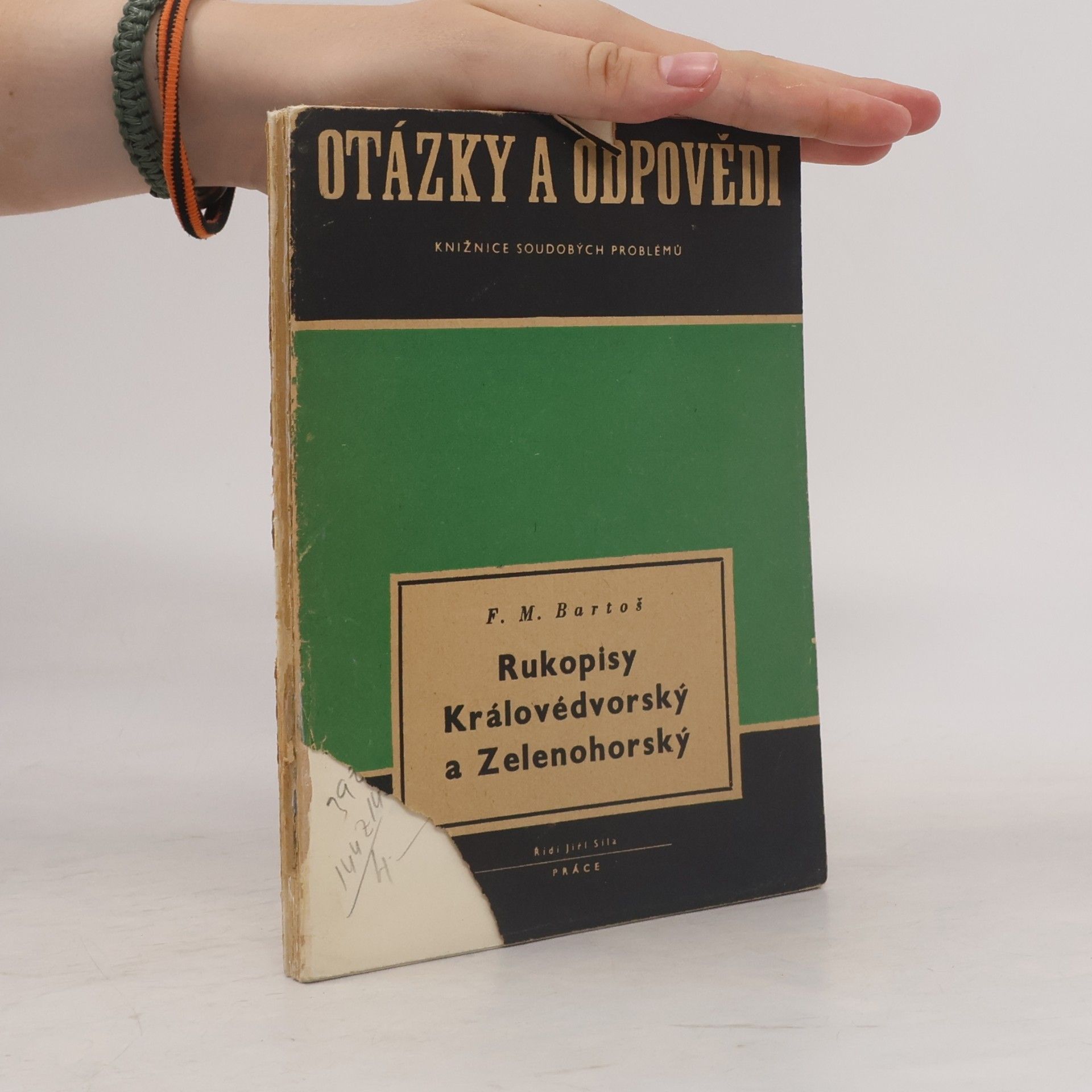 Bartoš F. M. Otázky a odpovědi. Rukopis Královédvorský a Zelenohorský