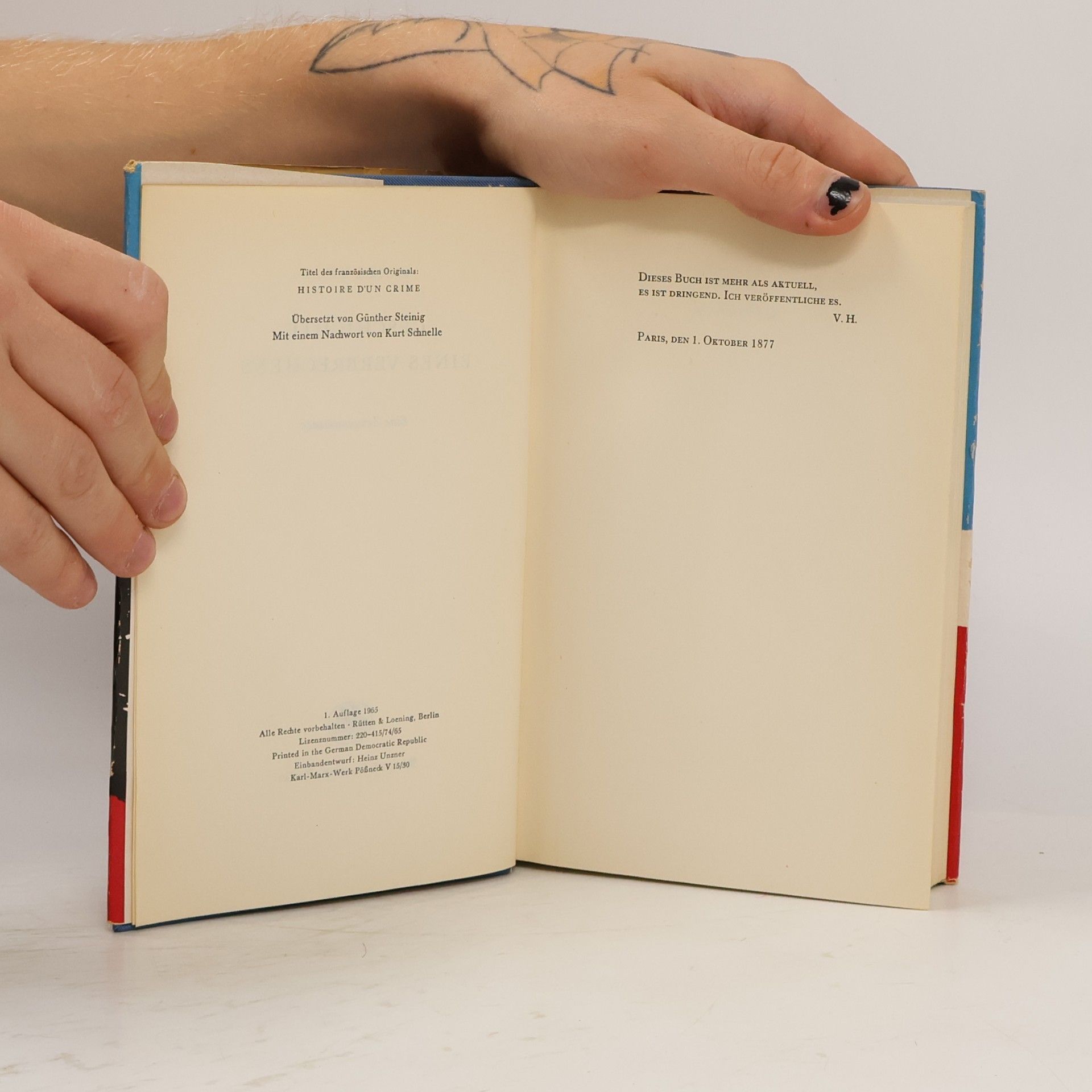 Victor Hugo Geschichte eines Verbrechens