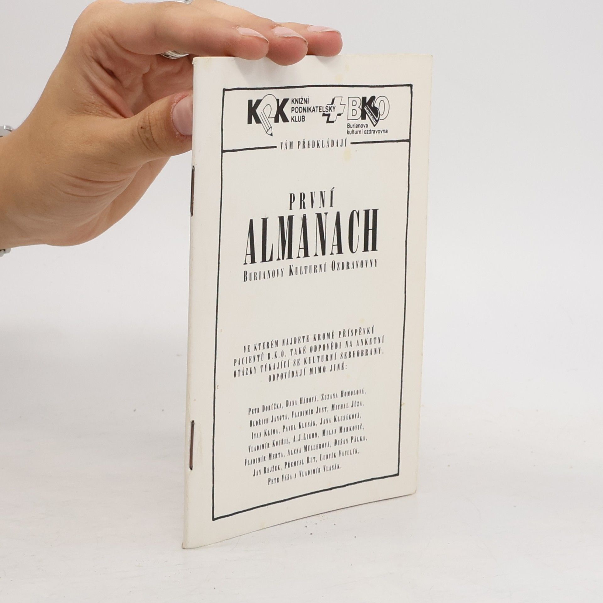 První almanach Burianovy kulurní ozdravovny
