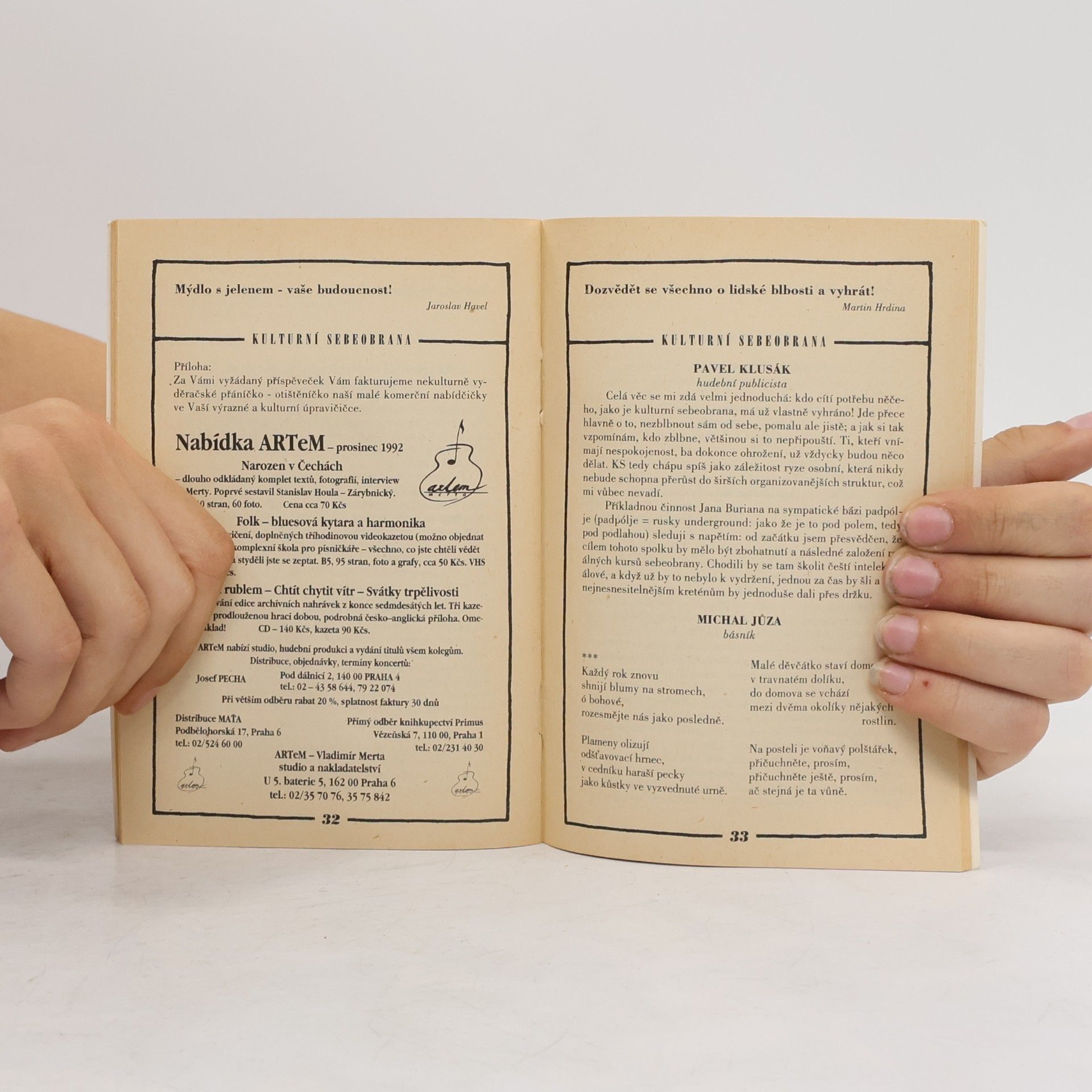 Jan Burian První almanach Burianovy kulurní ozdravovny