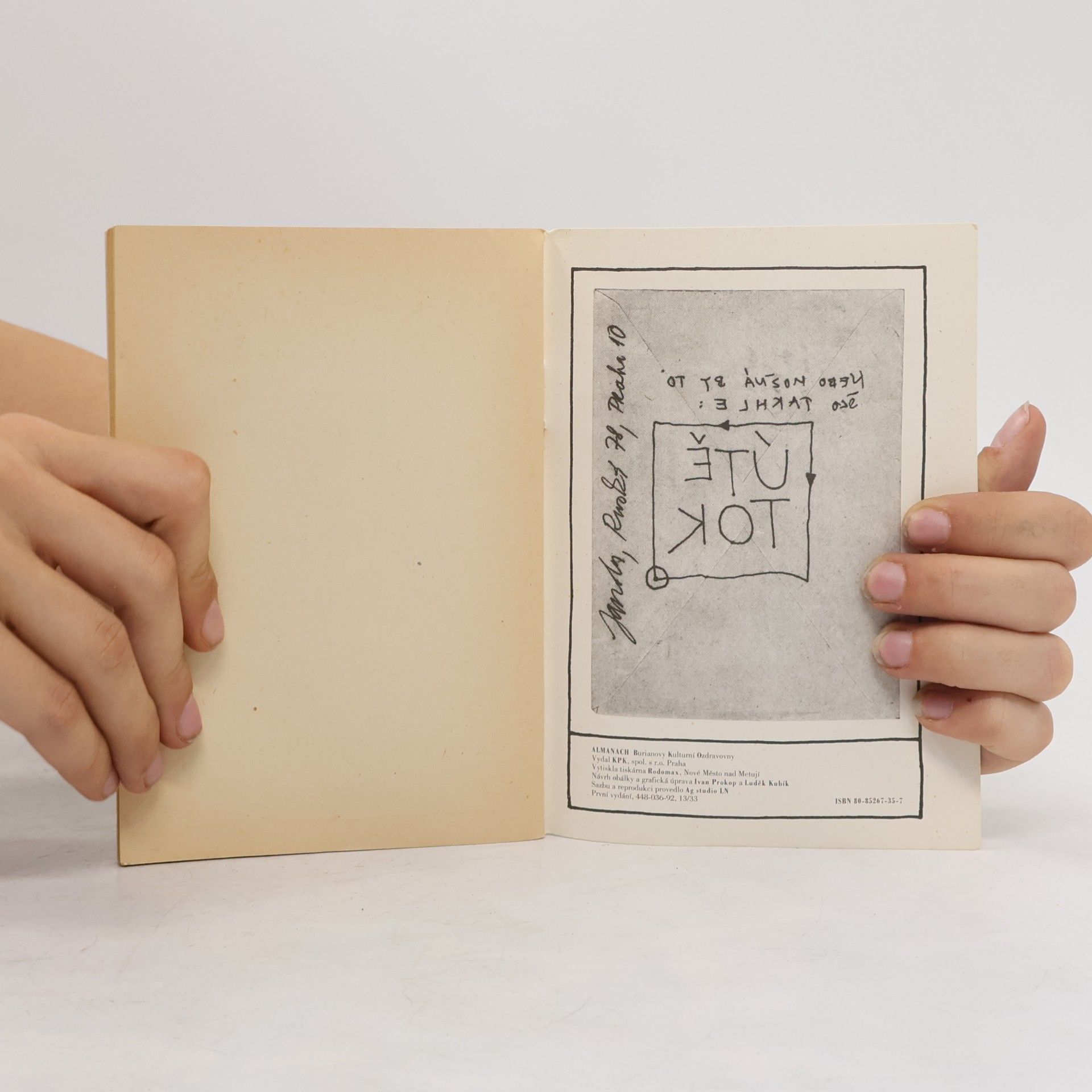 Jan Burian První almanach Burianovy kulurní ozdravovny