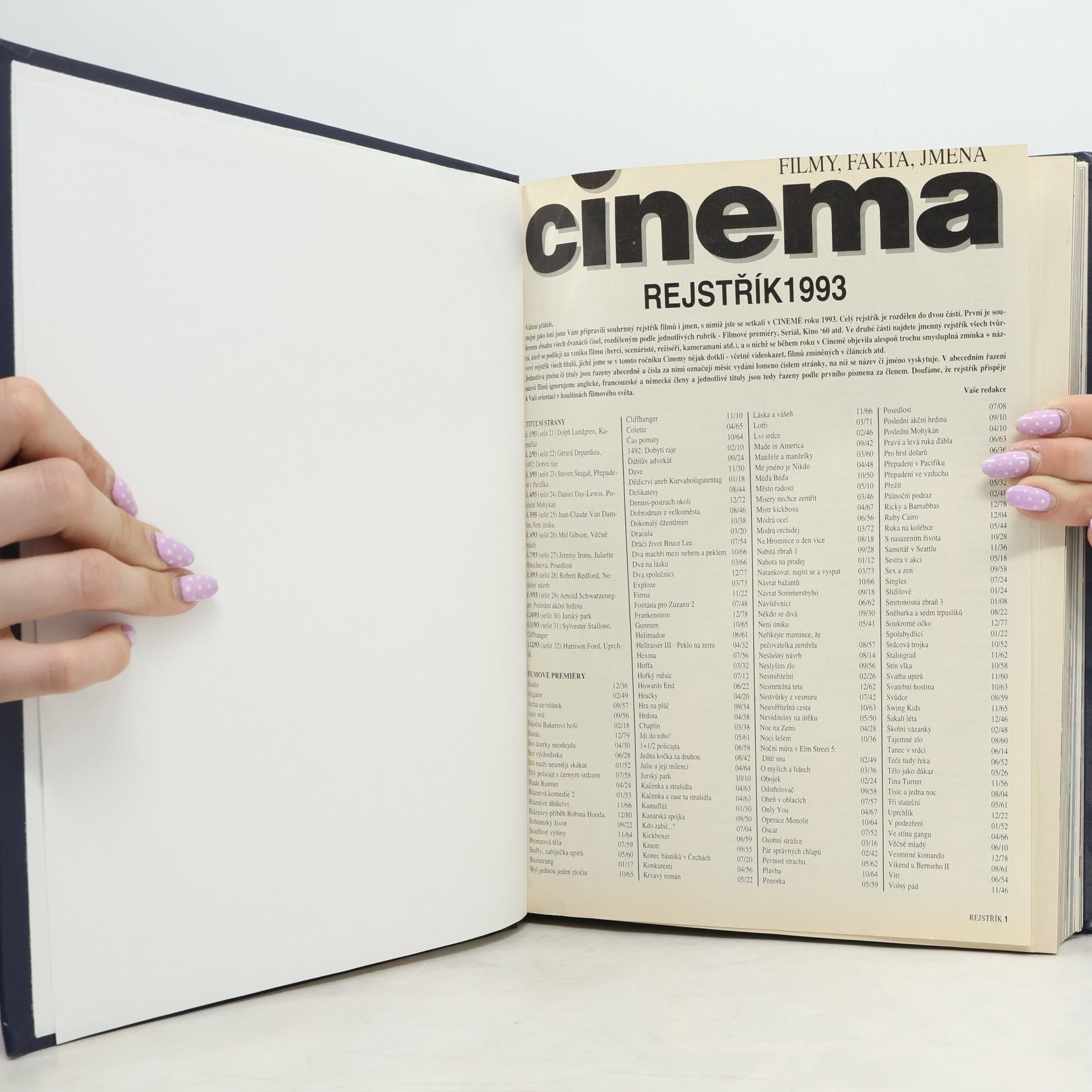 Autores varios Cinema ročník 1993/1-12