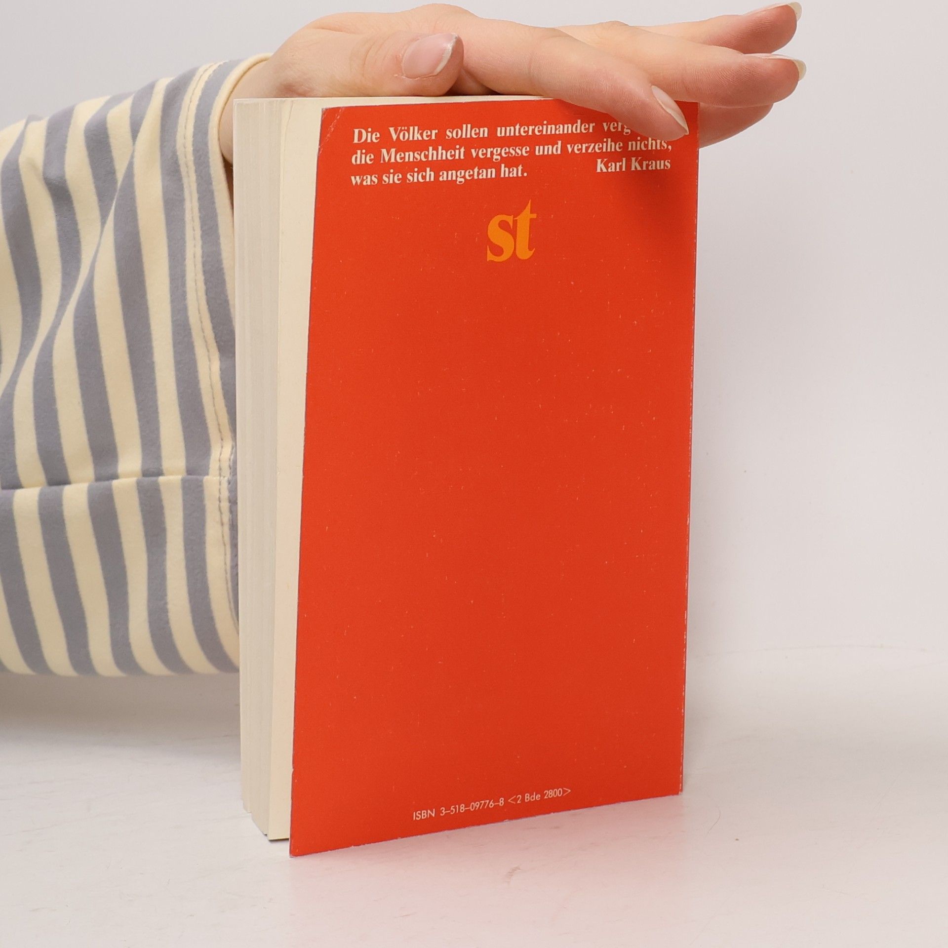 Karl Kraus Suhrkamp Taschenbuch - 1: Weltgericht