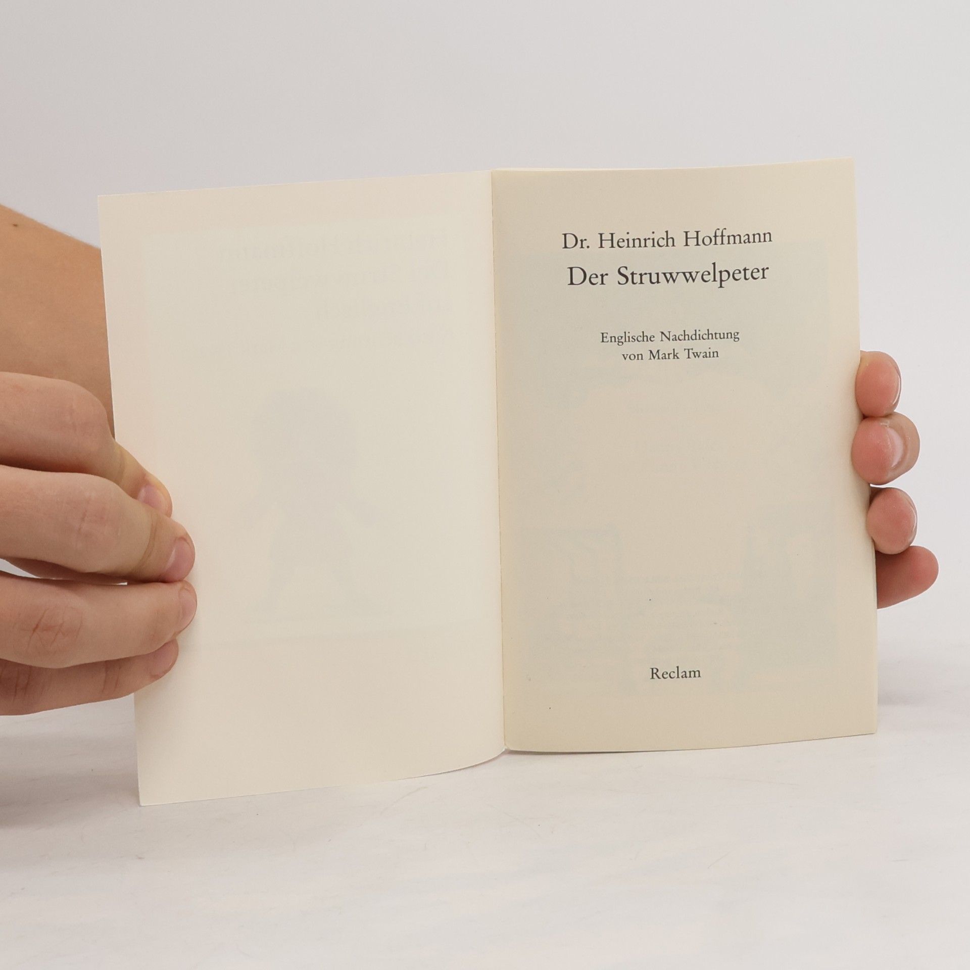 Heinrich Hoffmann Der Struwwelpeter auf Englisch