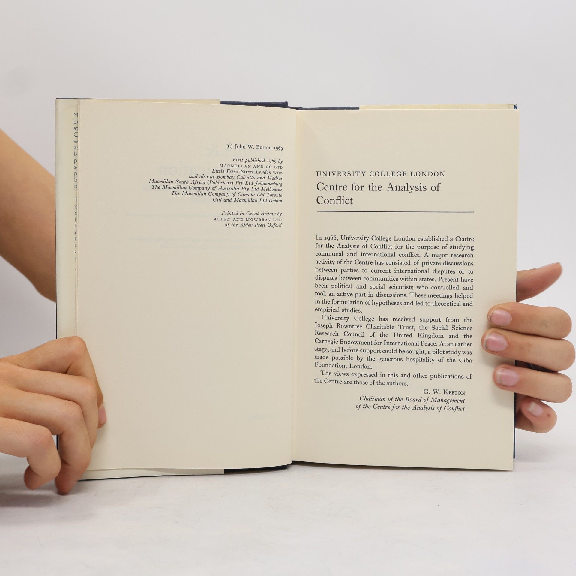 John W. Burton Conflict and communication