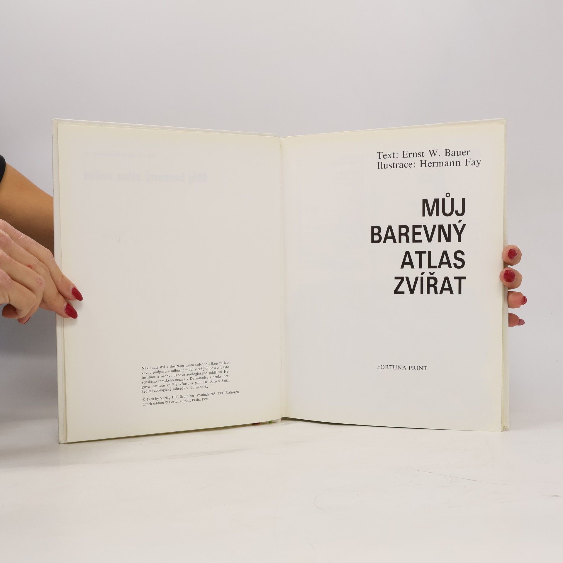 Erns W. Bauer Můj barevný atlas zvířat