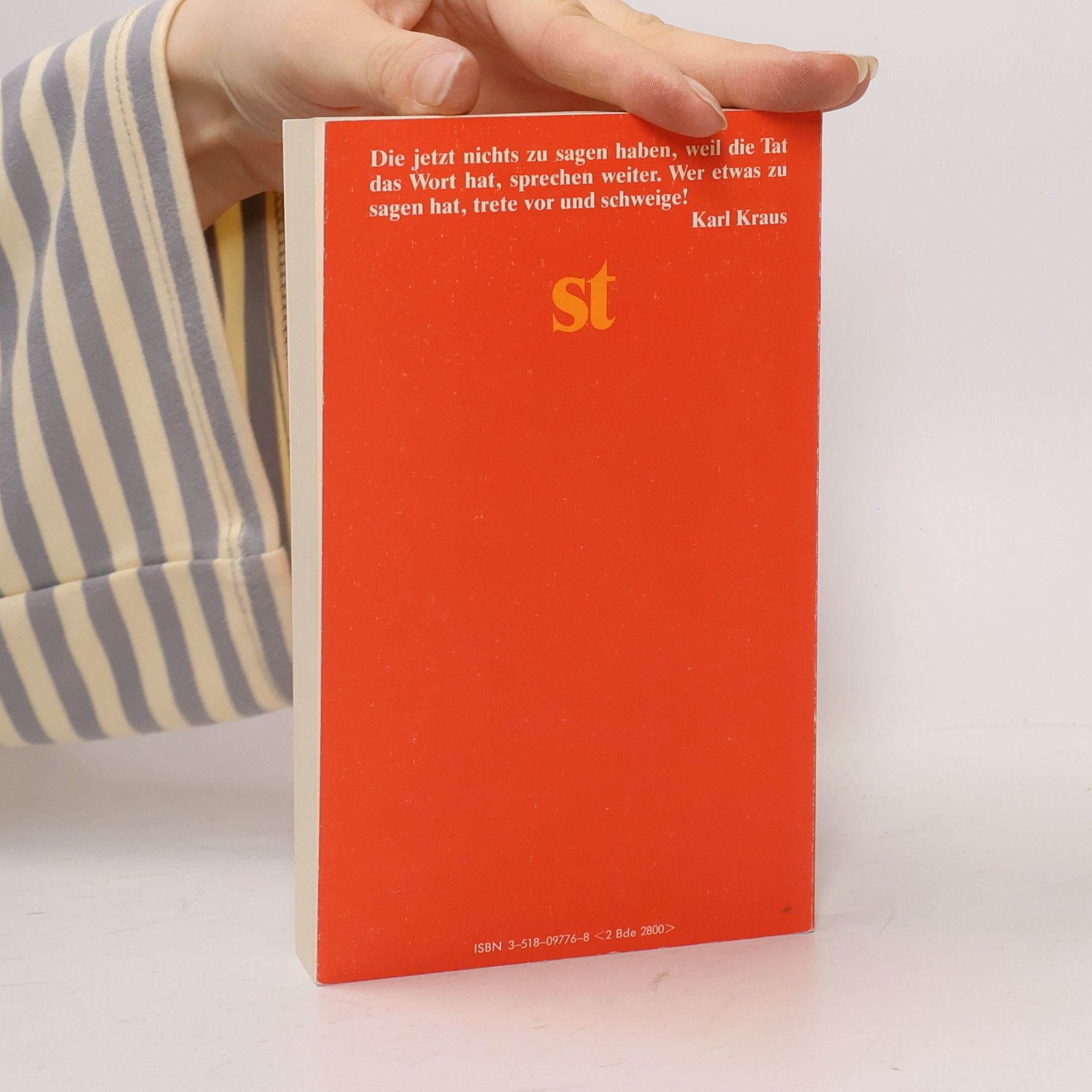 Karl Kraus Suhrkamp Taschenbuch - 1: Weltgericht