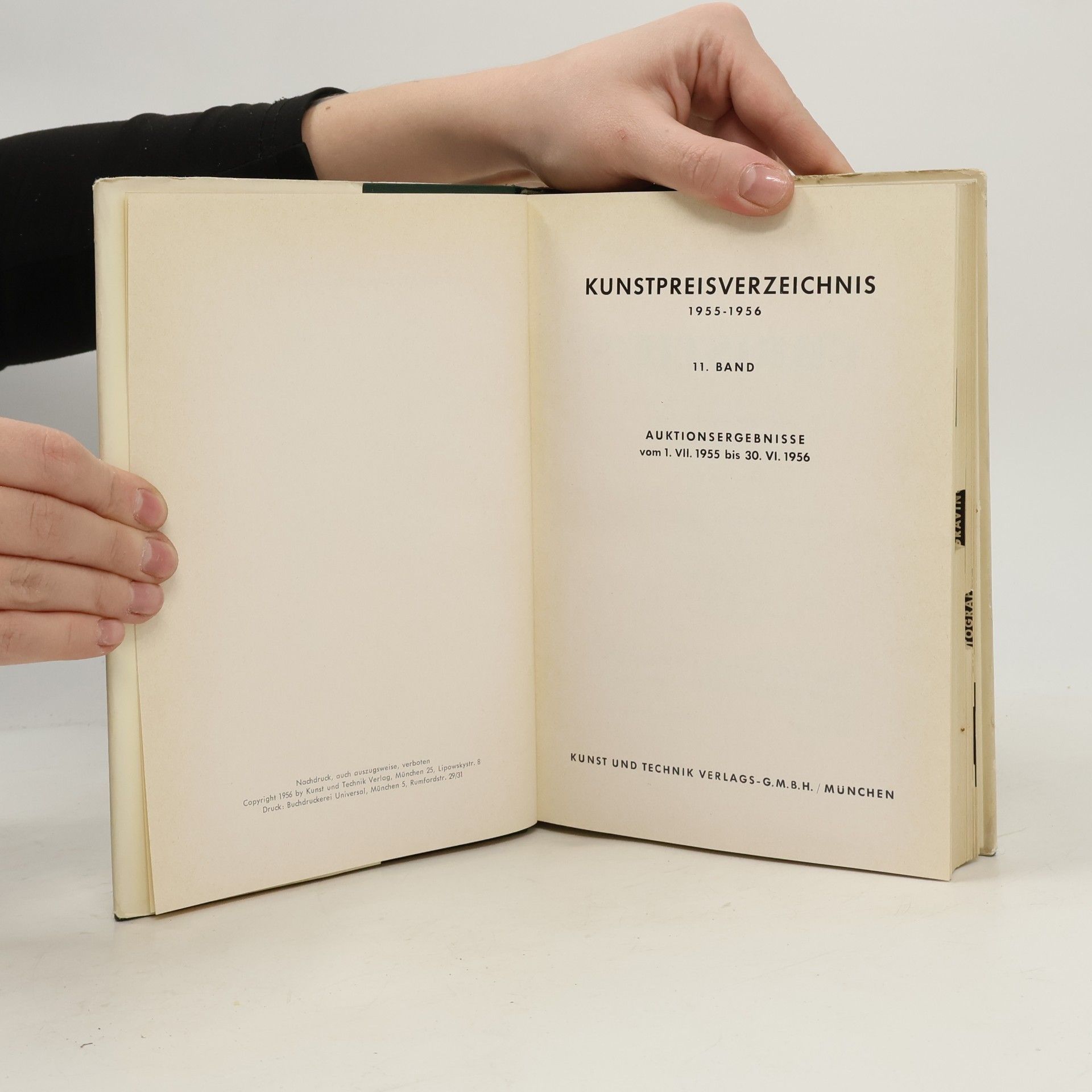 Autorenkollektiv Kunstpreisverzeichnis 1955-1965 Band XI.