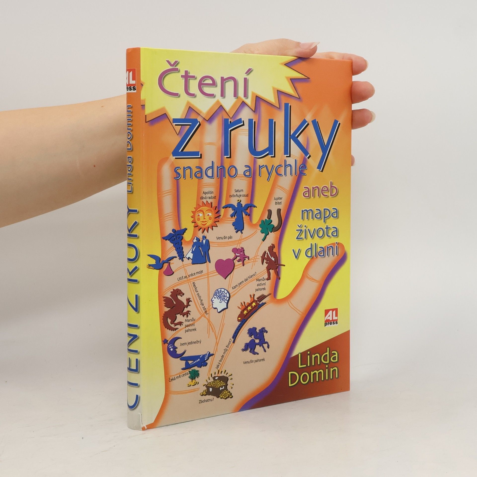 Linda Domin Čtení z ruky snadno a rychle, aneb, Mapa života v dlani