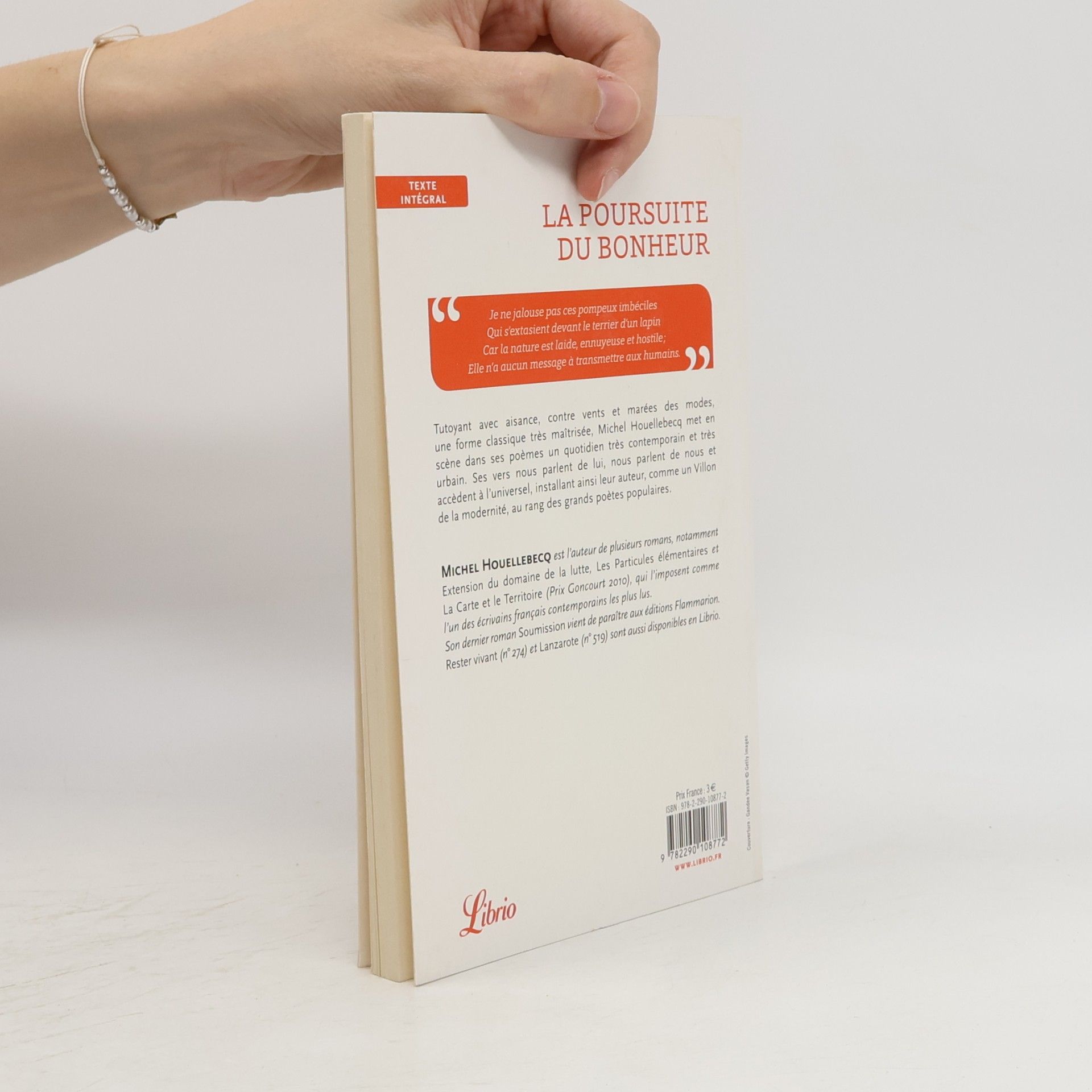 Michel Houellebecq Poésie - 354: La poursuite du bonheur