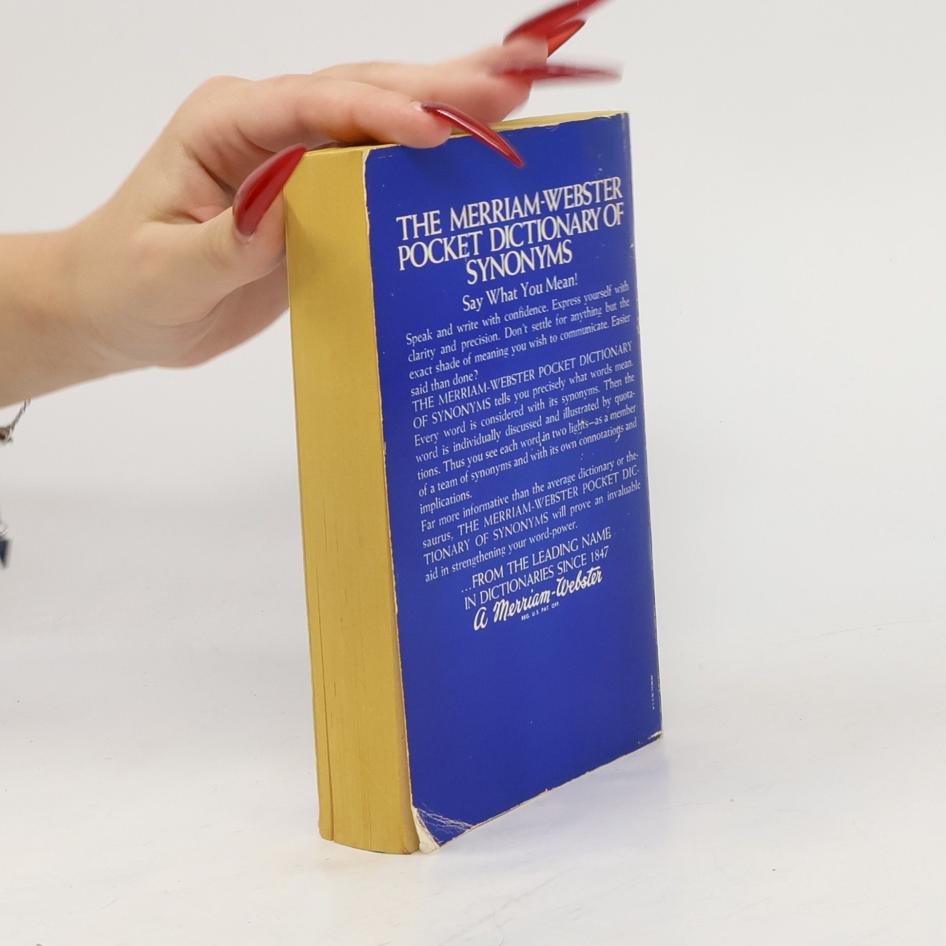 Inc MerriamWebster The Merriam-Webster Pocket Dictionary of Synonyms