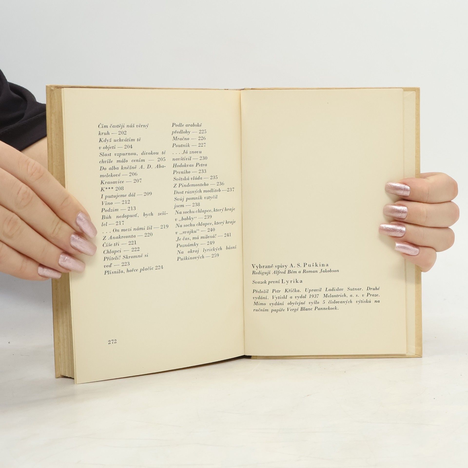 Alexander Pushkin Vybrané spisy A. S. Puškina 1. Lyrika