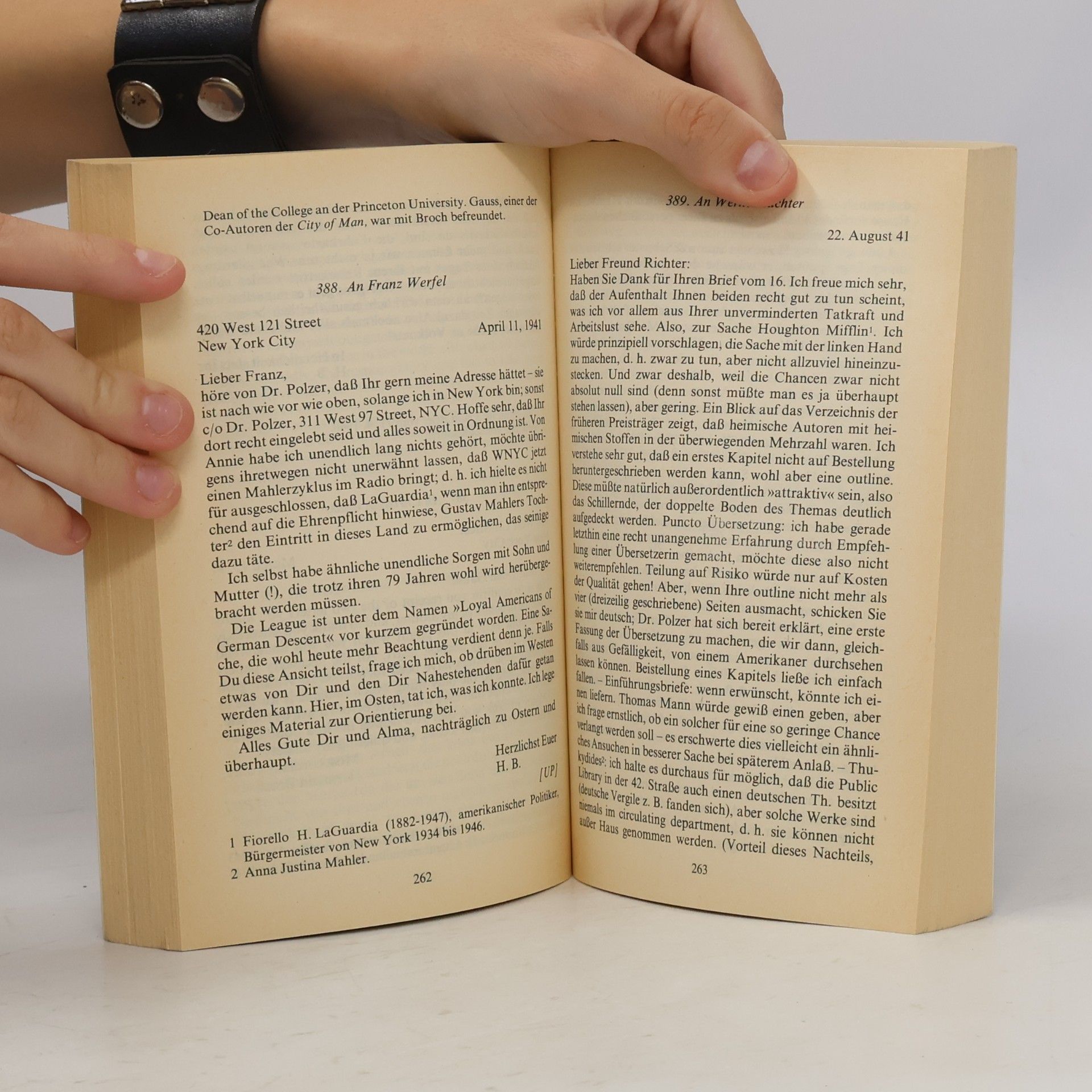 Hermann Broch Briefe : Dokumente und Kommentare zu Leben und Werk. 2 (1938-1945)