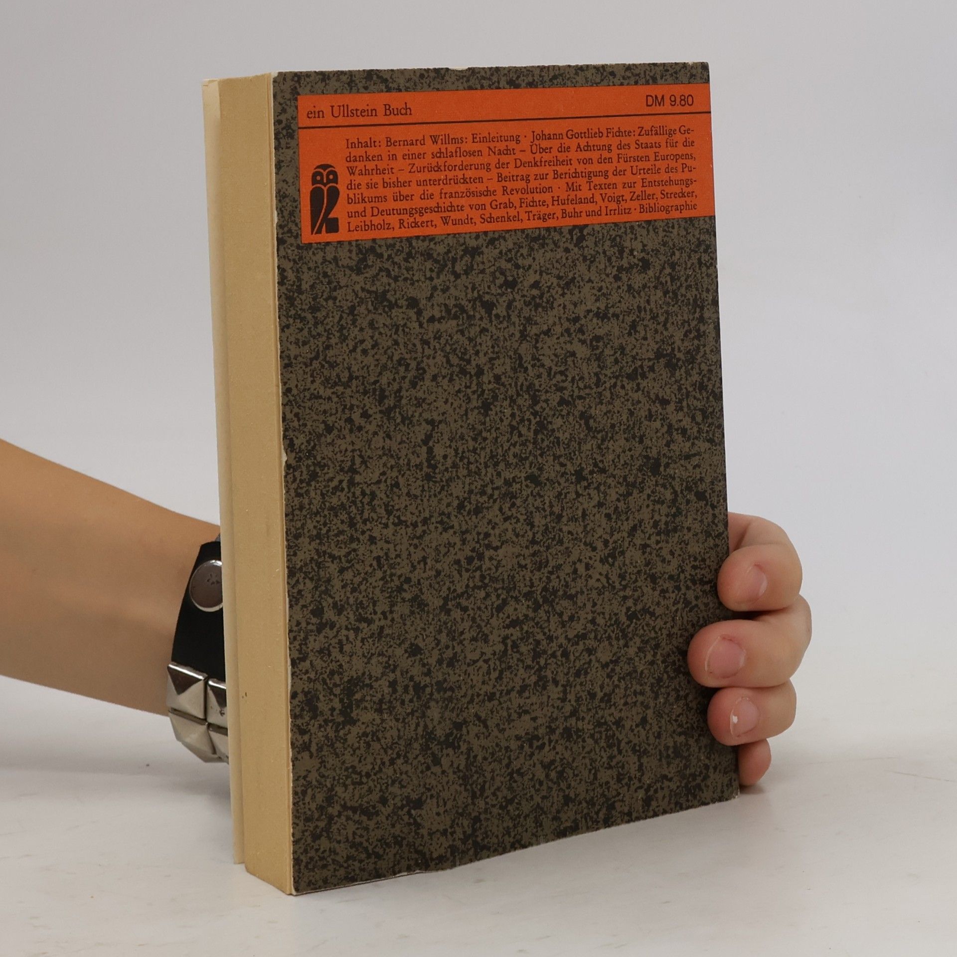 Johann Gottlieb Fichte Schriften zur Revolution