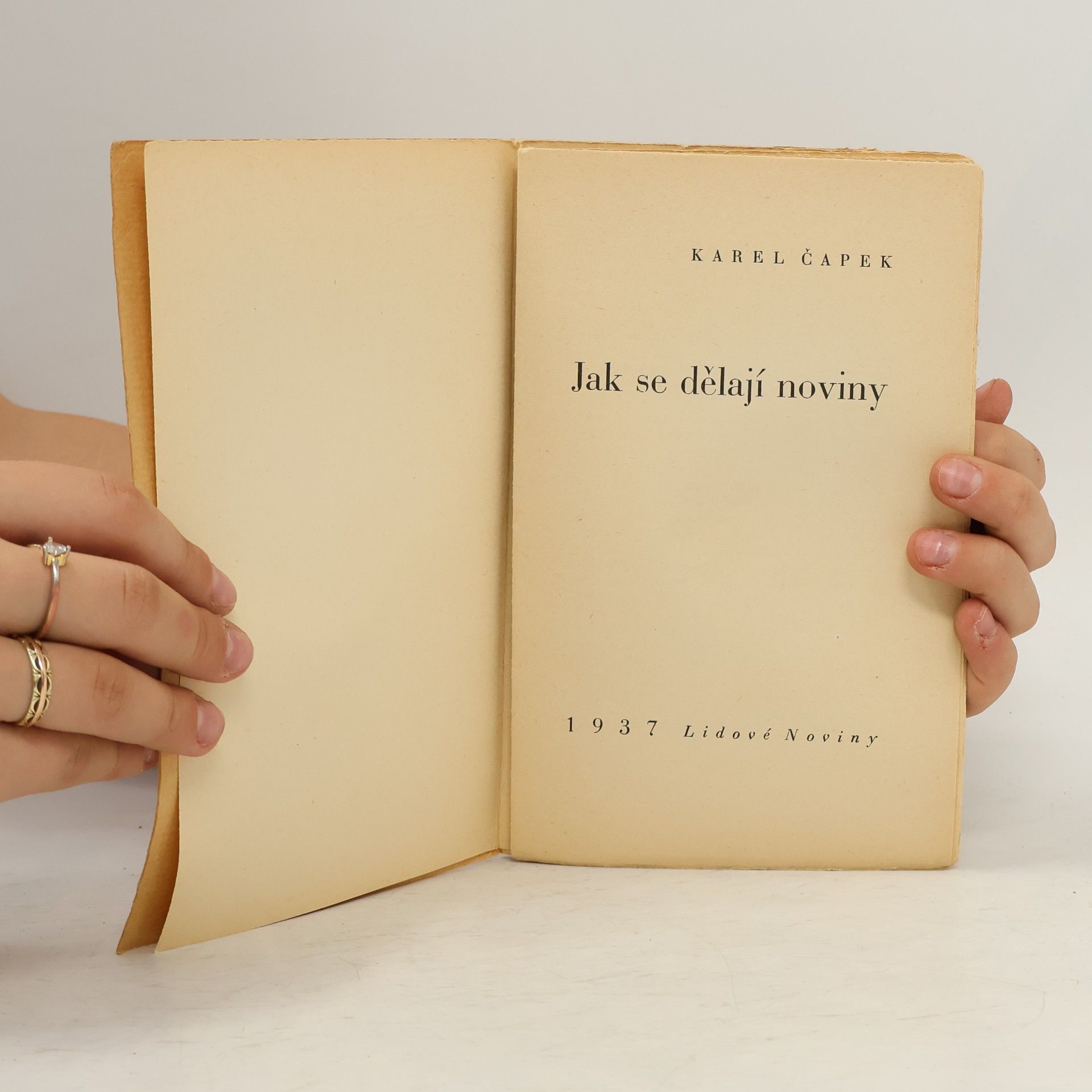 Karel Čapek Jak se dělají noviny