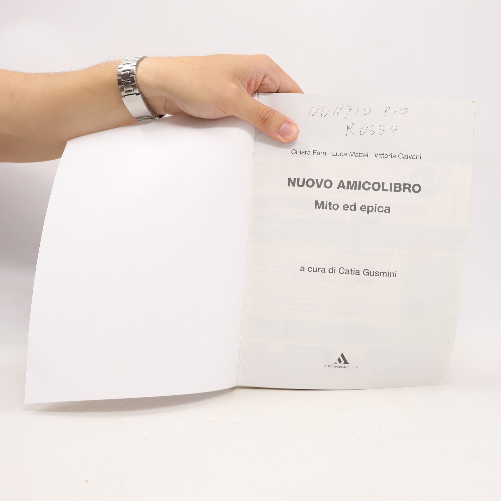 Chiara Ferri Nuovo amico libro. Mito ed epica