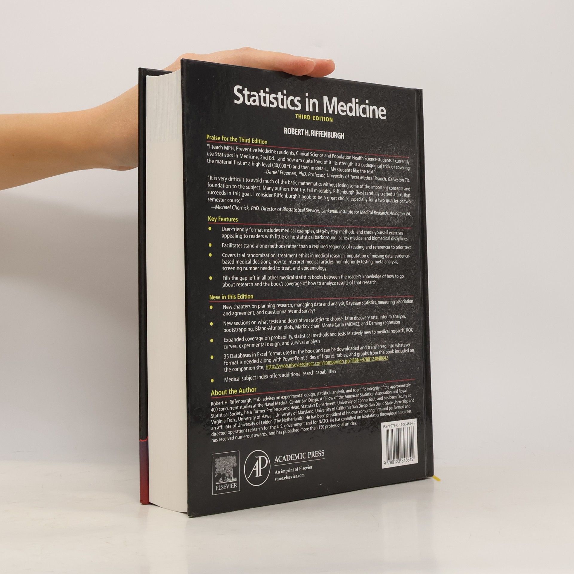 Robert H. Riffenburgh Statistics in Medicine - Third Edition