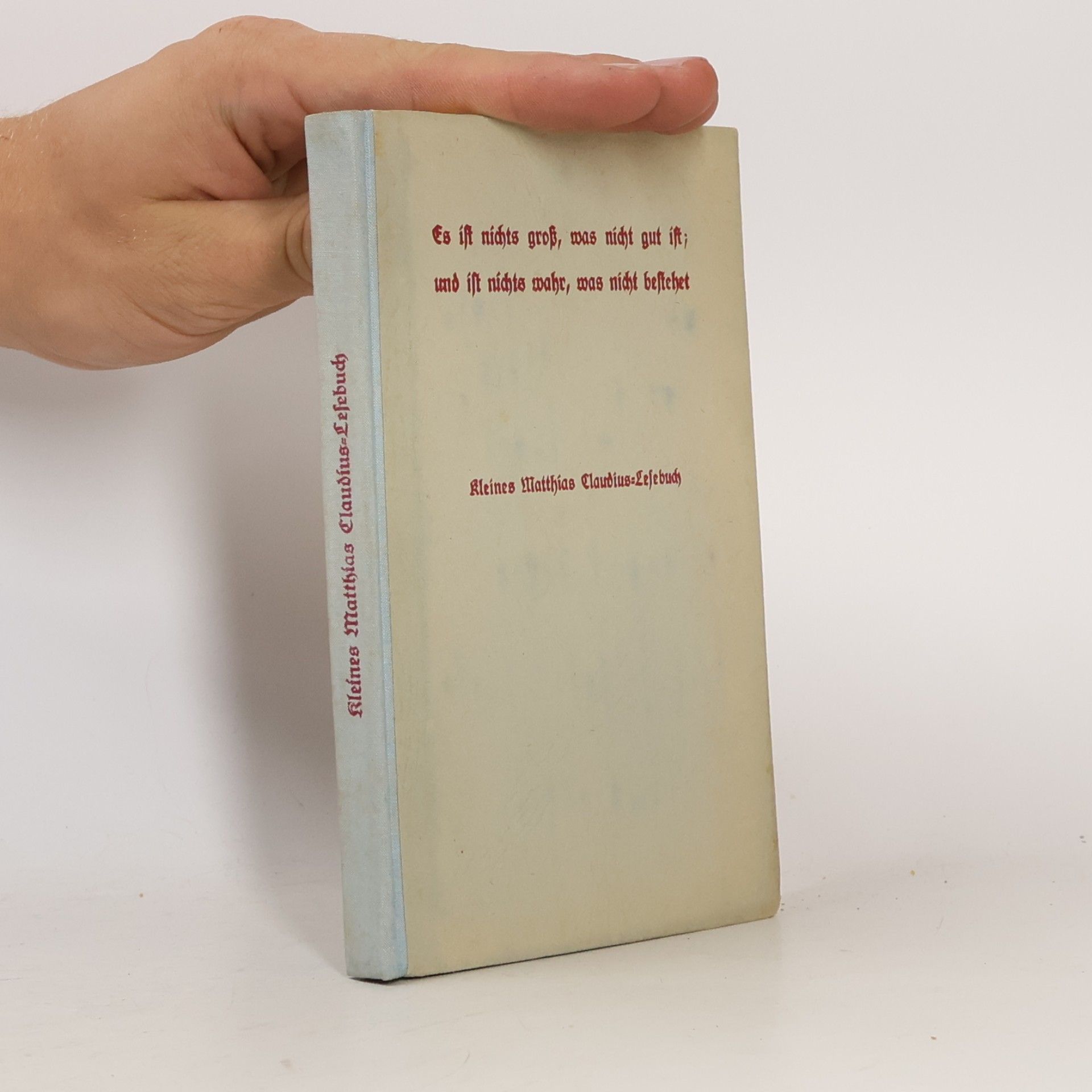 Various authors Kleines Matthias Claudius-Lesebuch