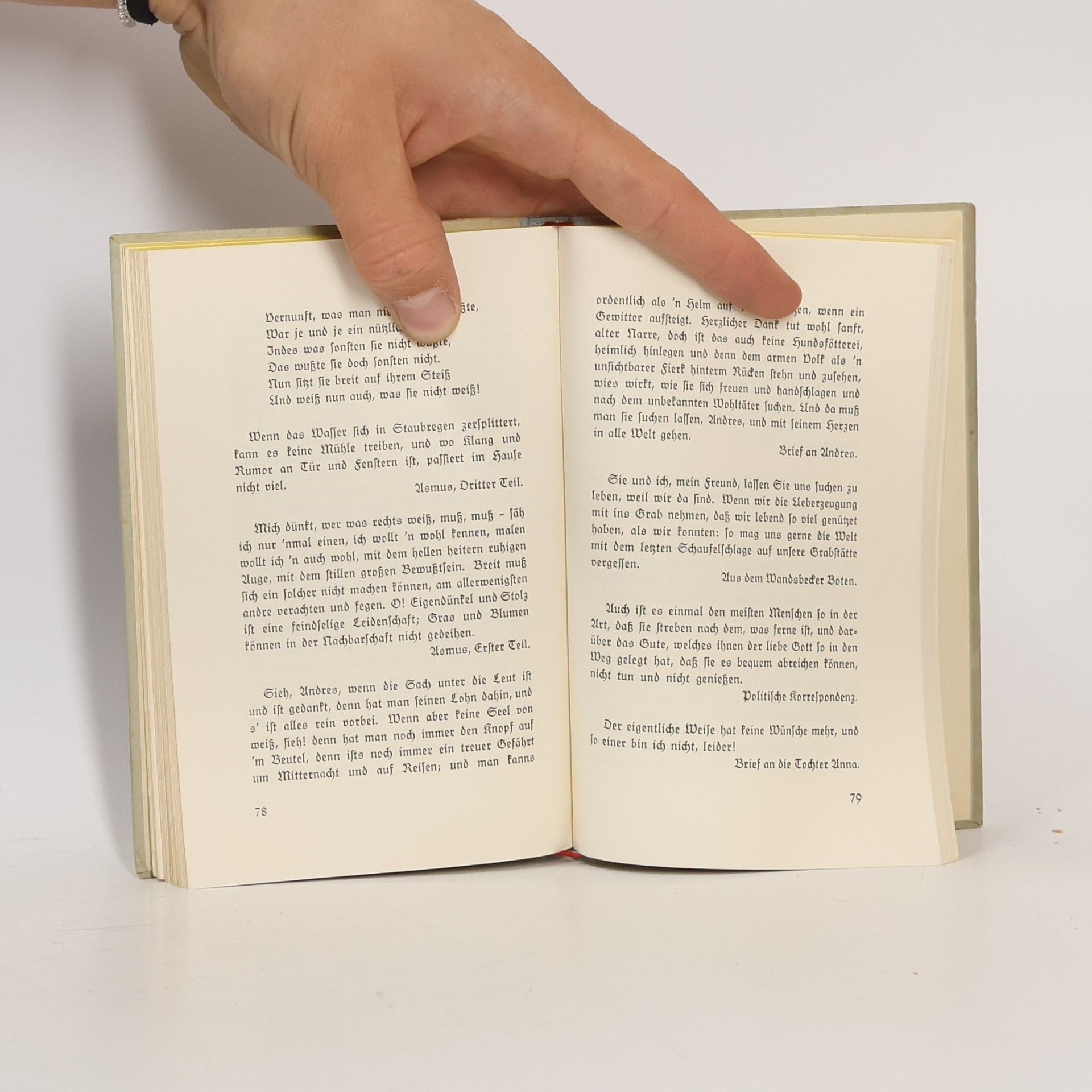 Various authors Kleines Matthias Claudius-Lesebuch