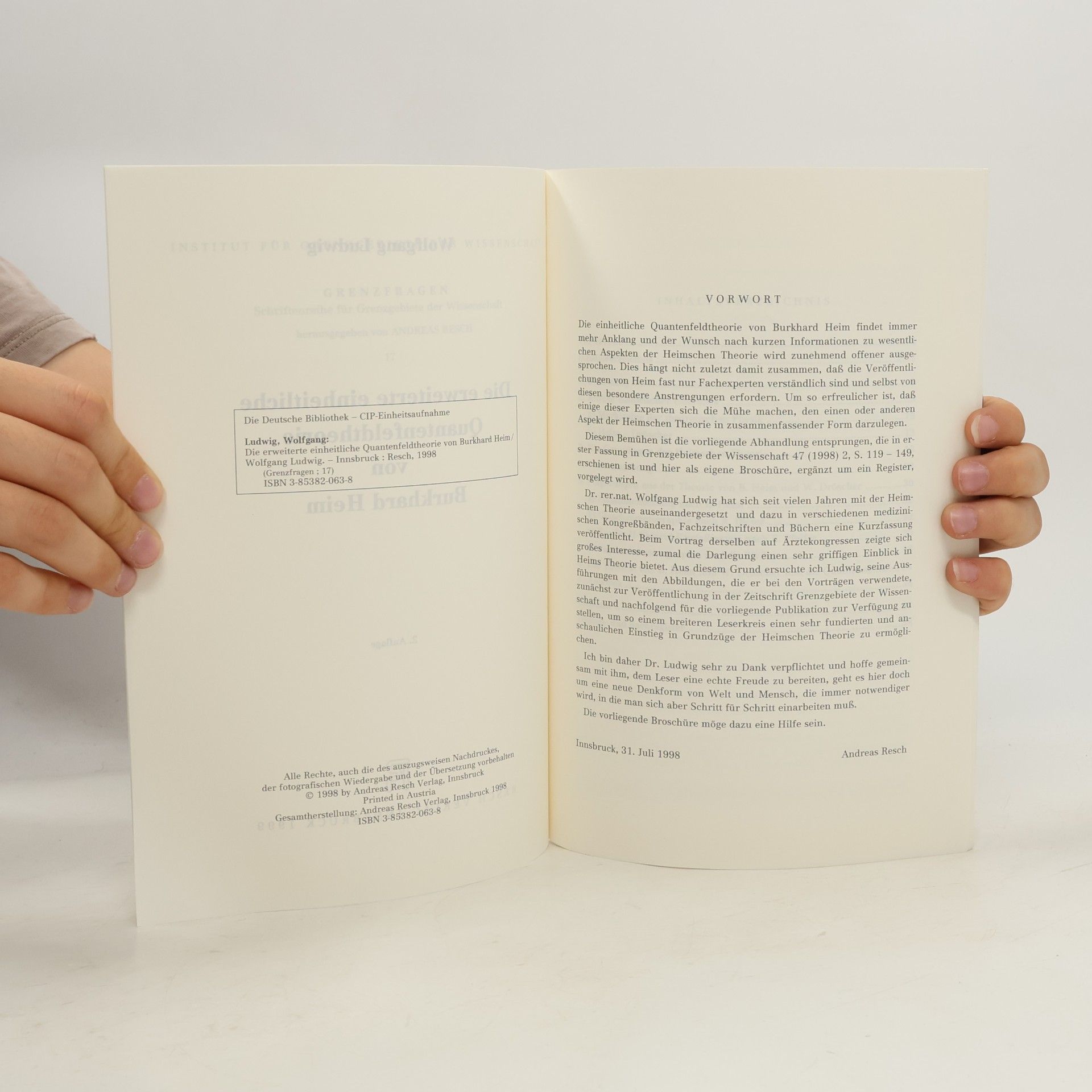 Wolfgang Ludwig Die erweiterte einheitliche Quantenfeldtheorie von Burkhard Heim