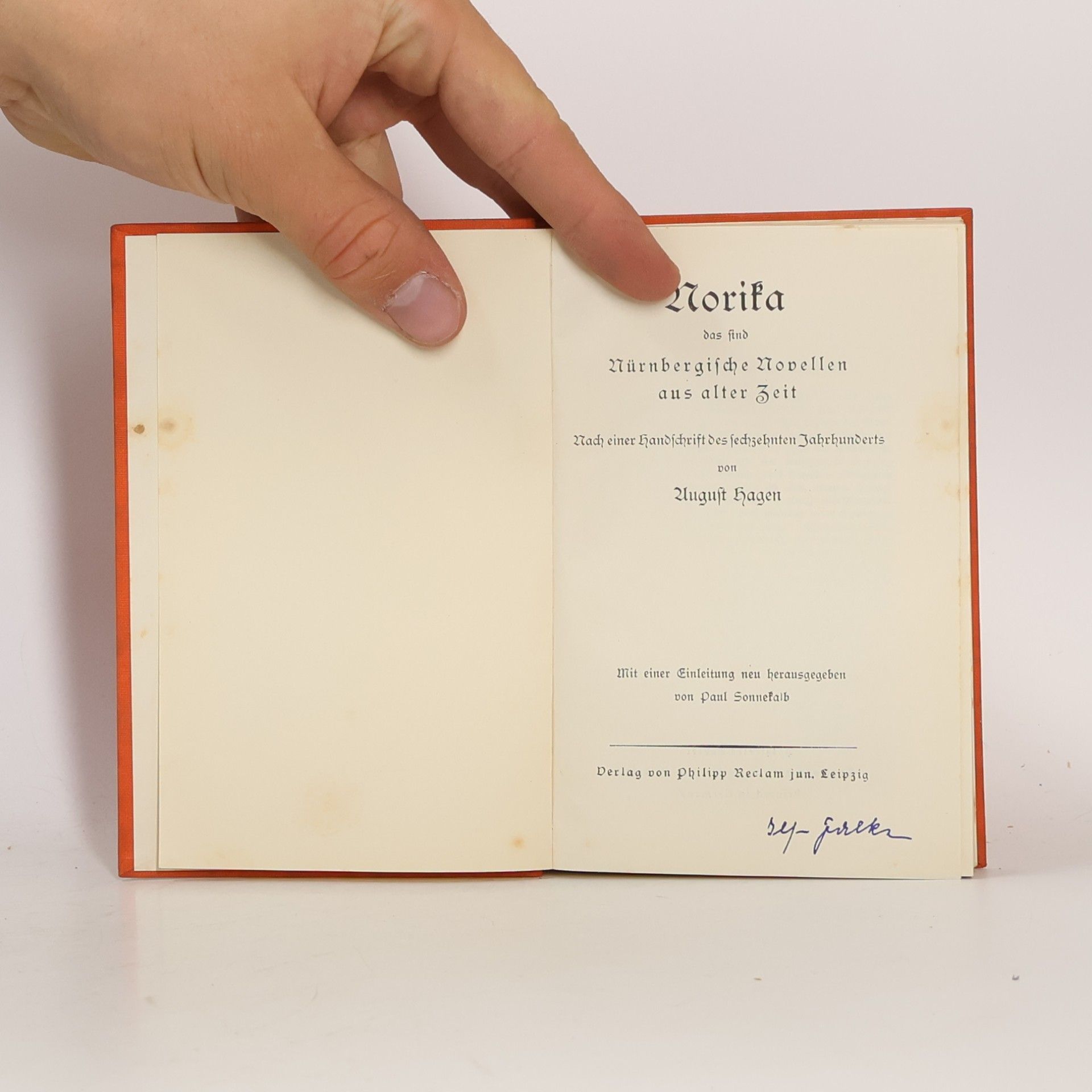 Ernst August Hagen Norika: Das sind nürnbergische Novellen aus Alter Zeit