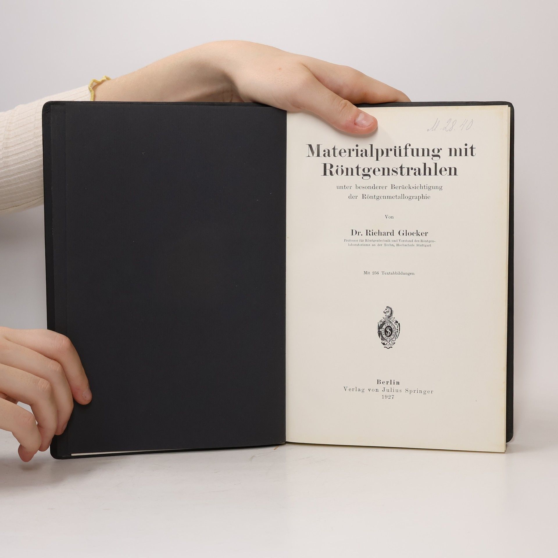 Richard Glocker Materialprüfung mit Röntgenstrahlen
