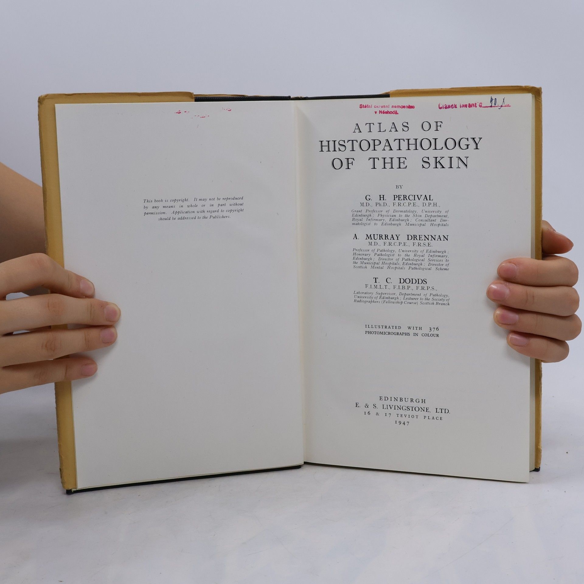 G. H. Percival Atlas of Histopathology of the Skin
