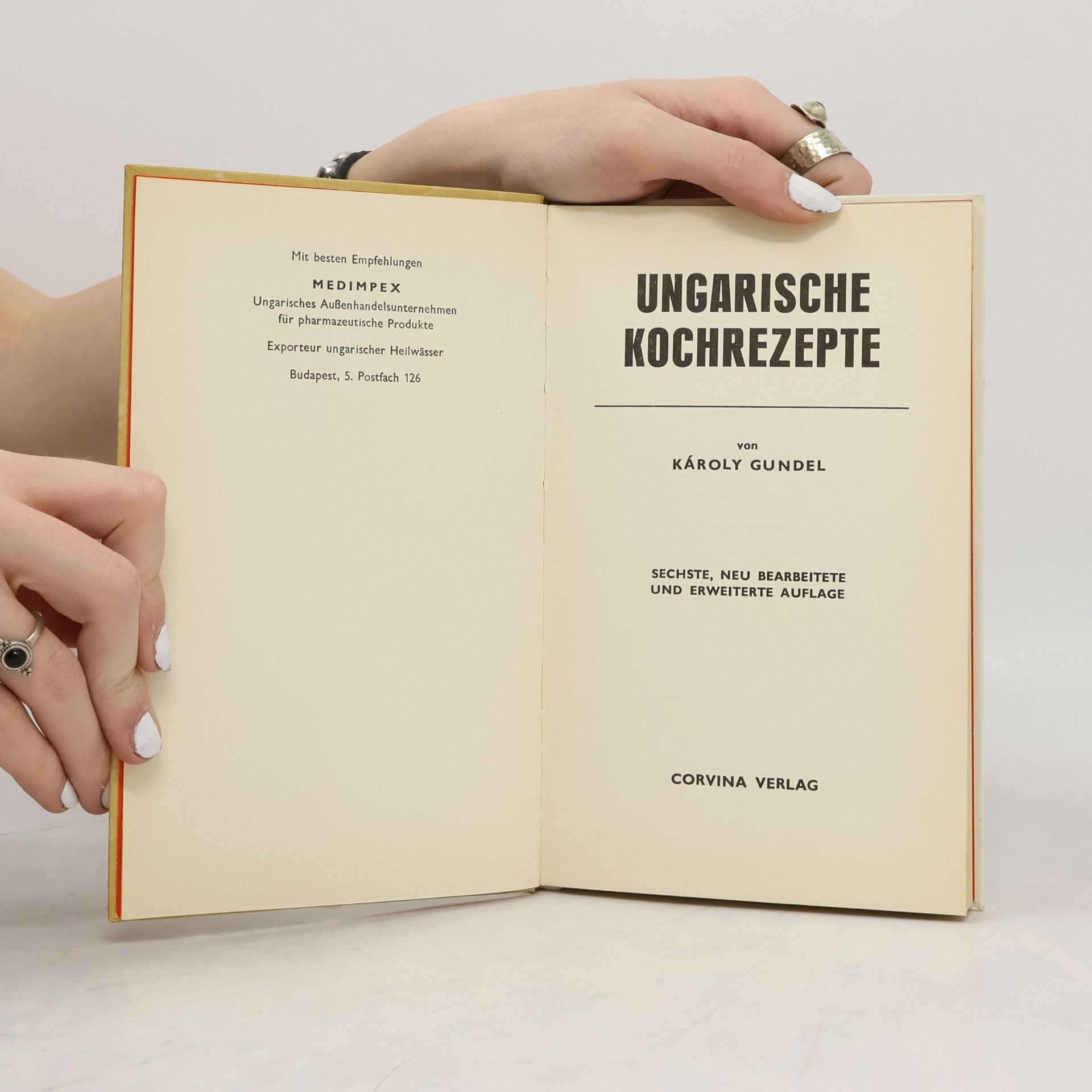 Gundel Károly Ungarische Kochrezepte