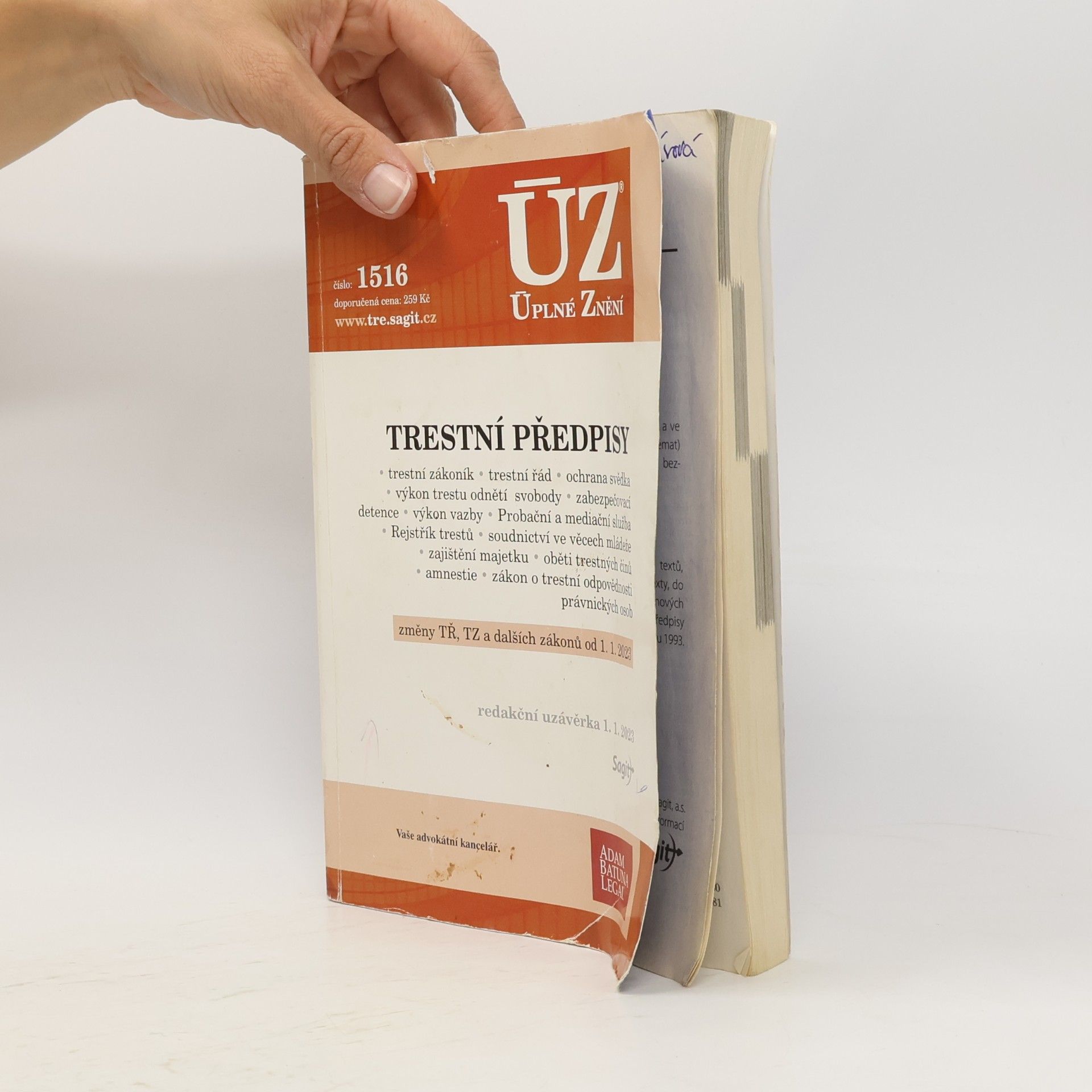 Kolektiv autorů Trestní předpisy [ÚZ 2023 č. 1516]