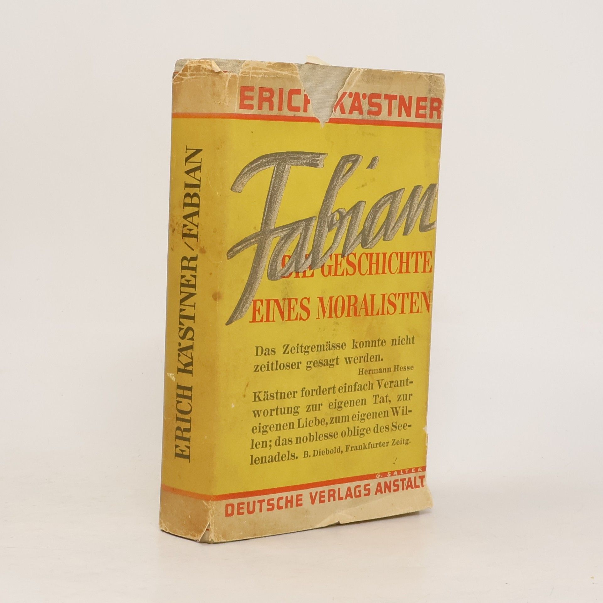 Erich Kästner Fabian die Geschichte eines Moralisten