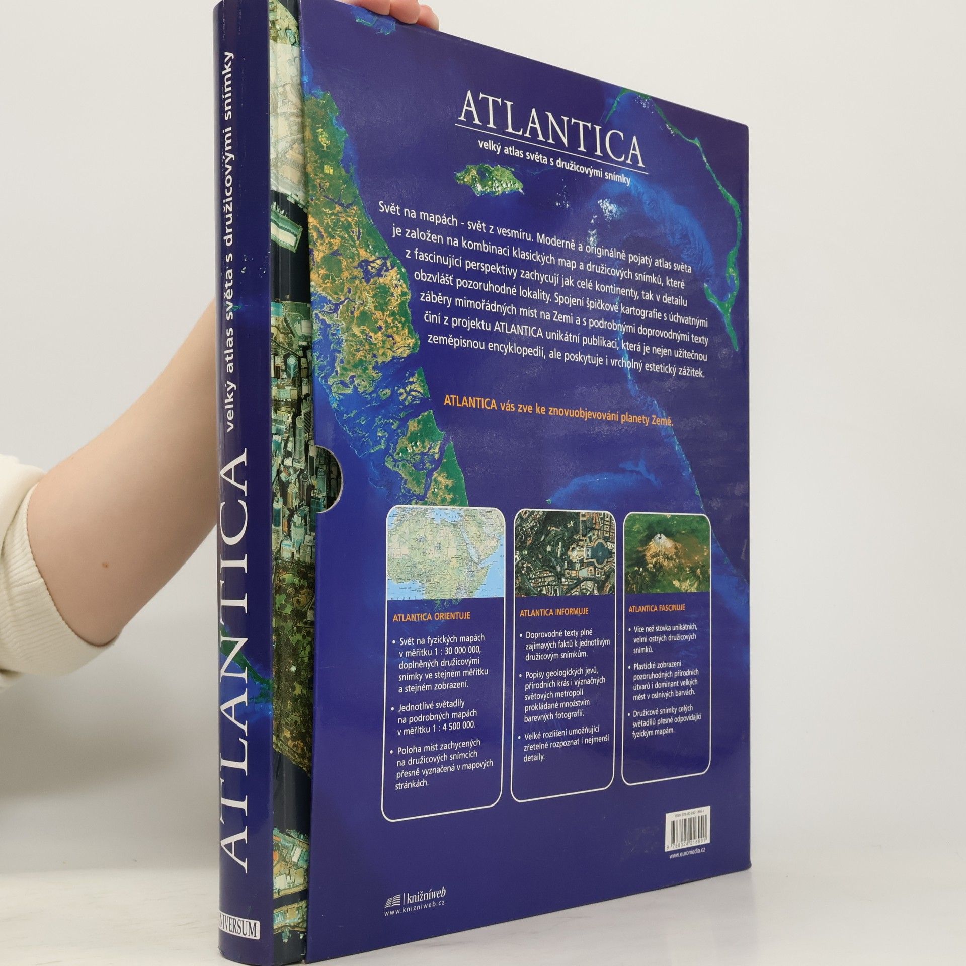 Ambros Brucker Atlantica velký atlas světa s družicovými snímky