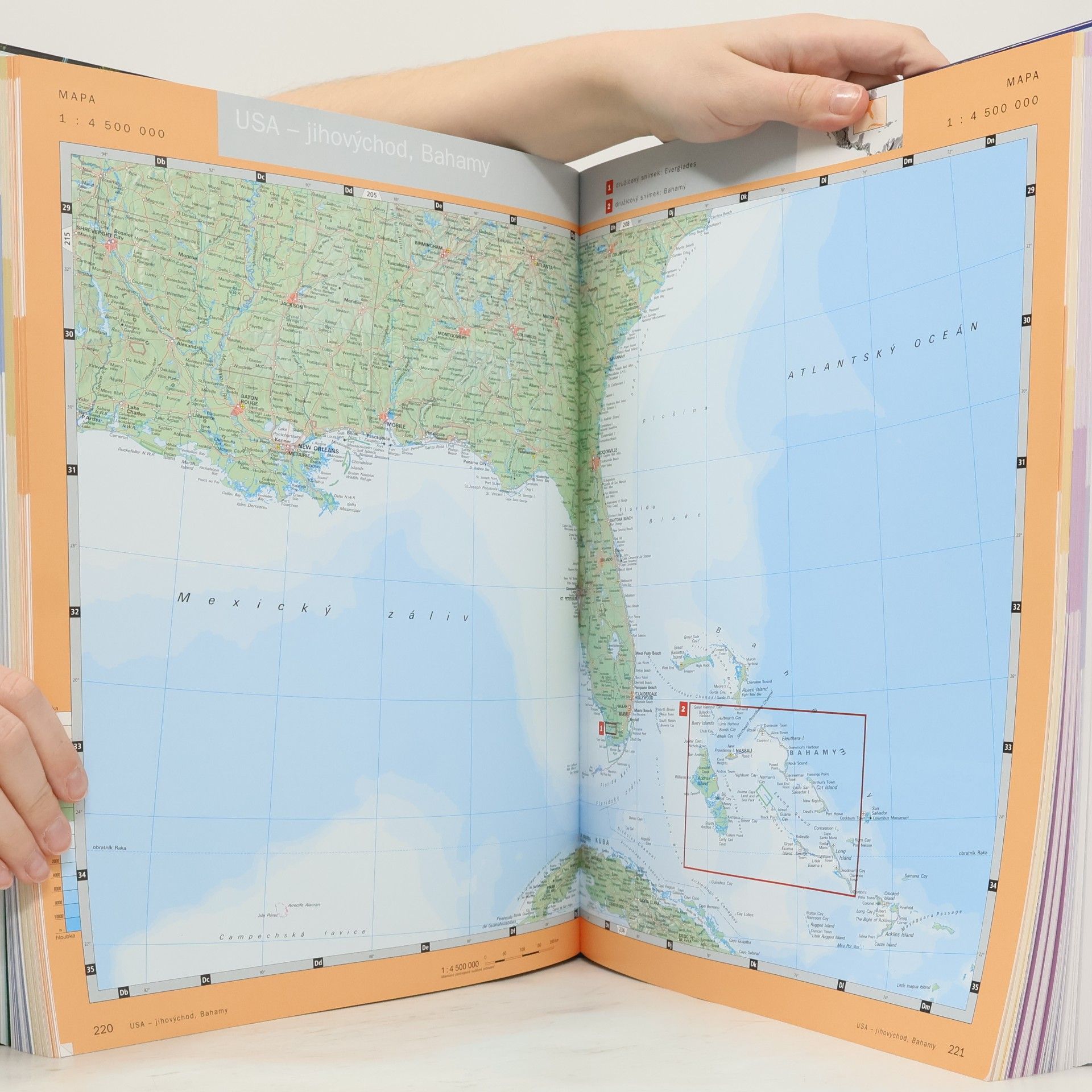 Ambros Brucker Atlantica velký atlas světa s družicovými snímky