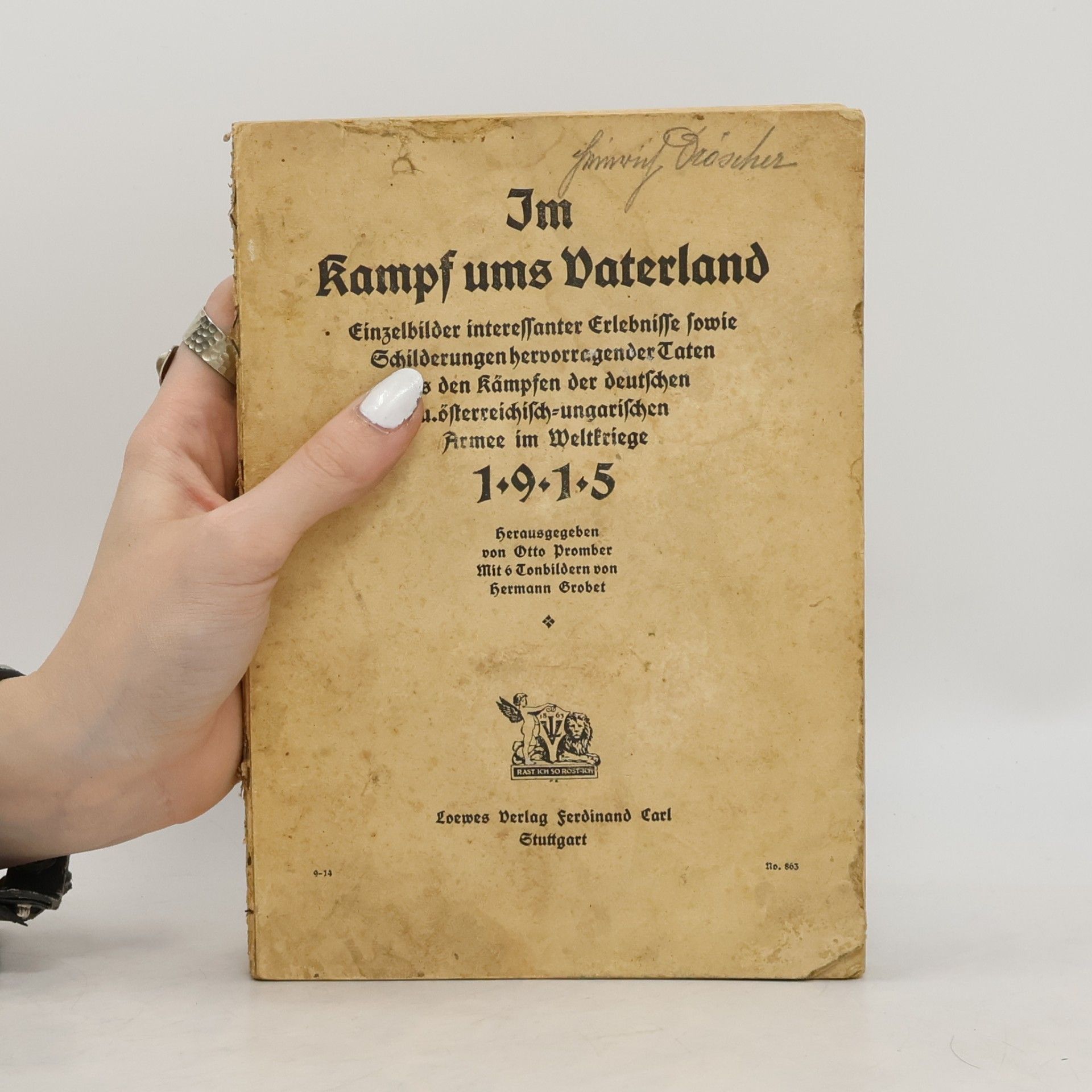 Hermann Grobet Im Kampf ums Vaterland