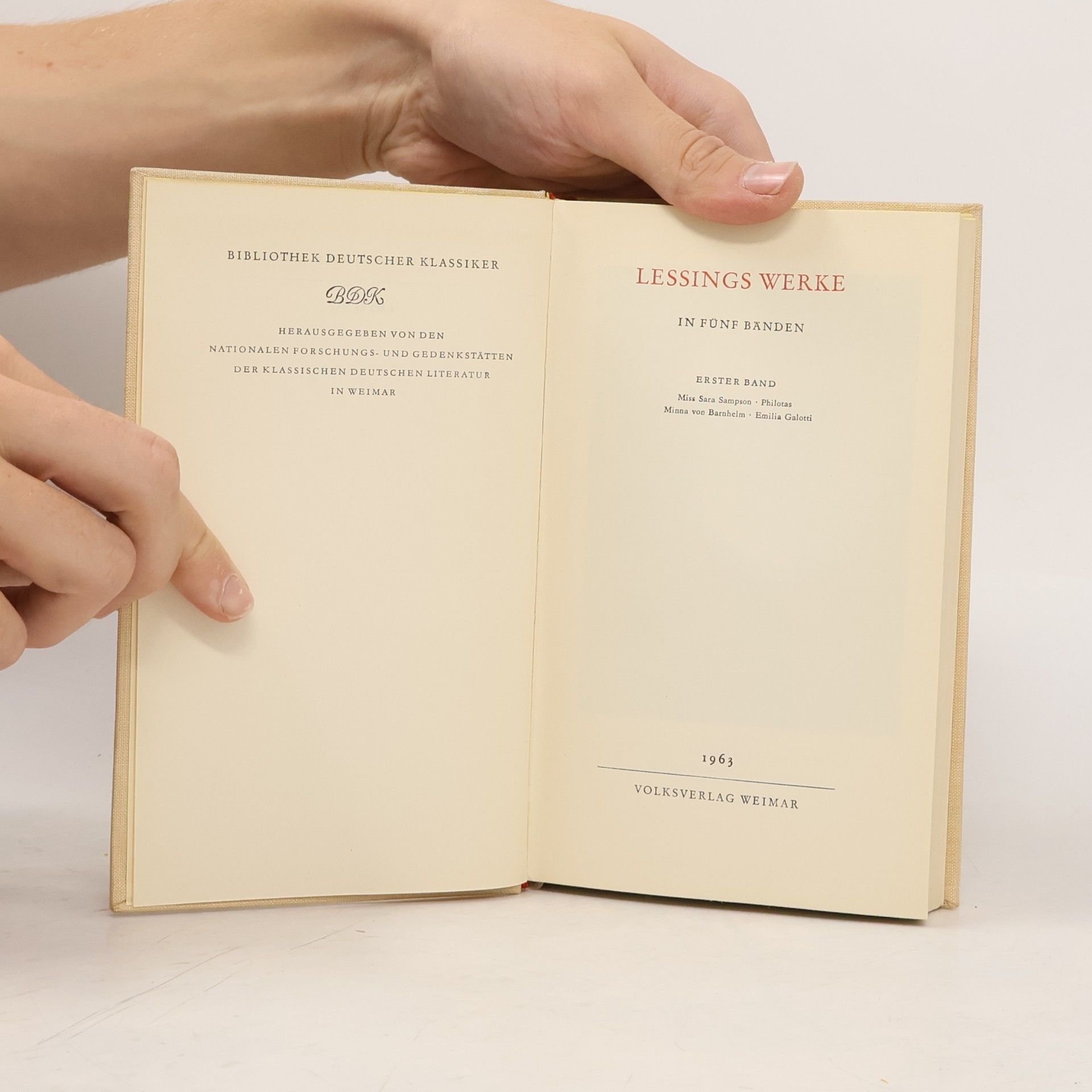 Gotthold Ephraim Lessing Lessings Werke 1