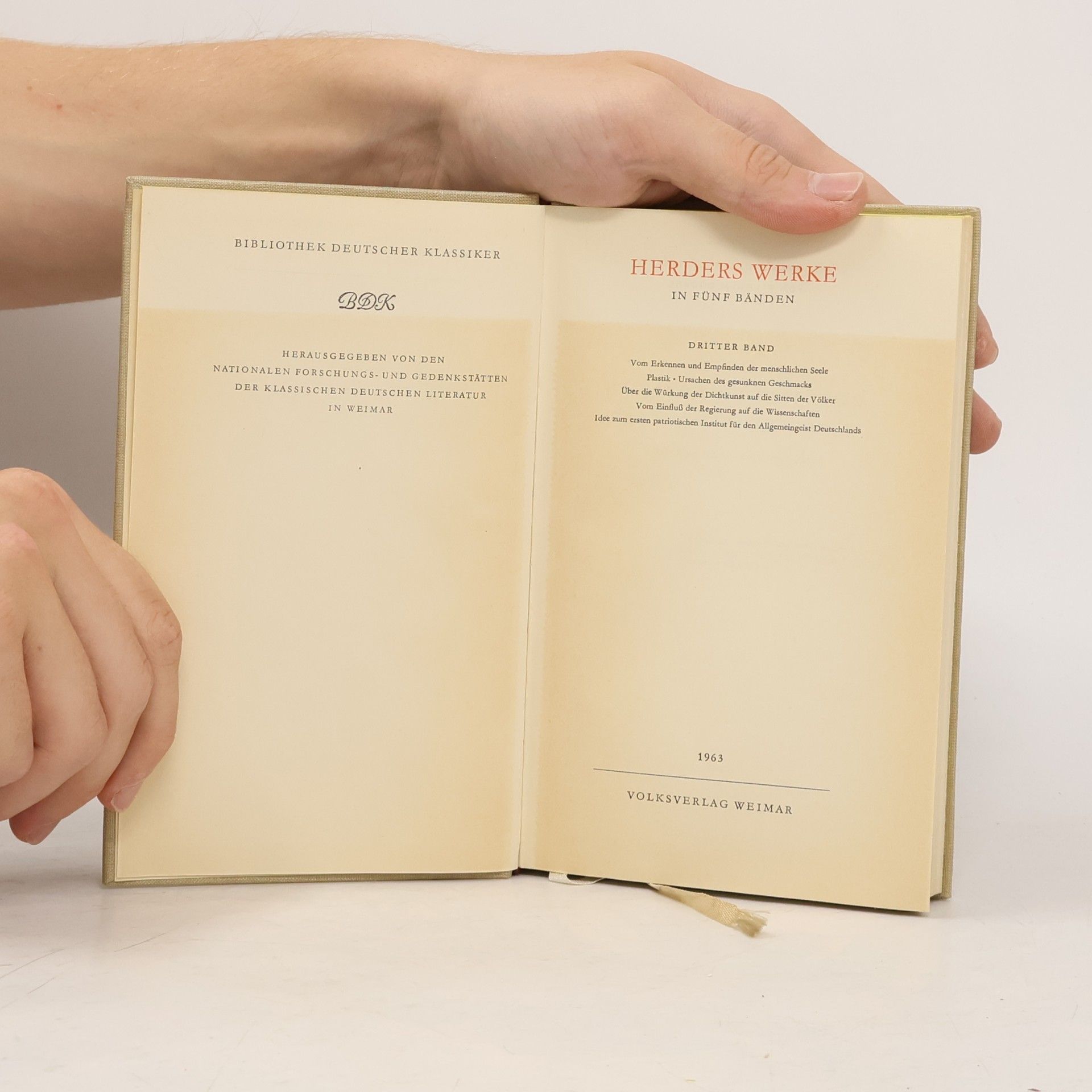 Johann Gottfried Herder Herders Werke 3