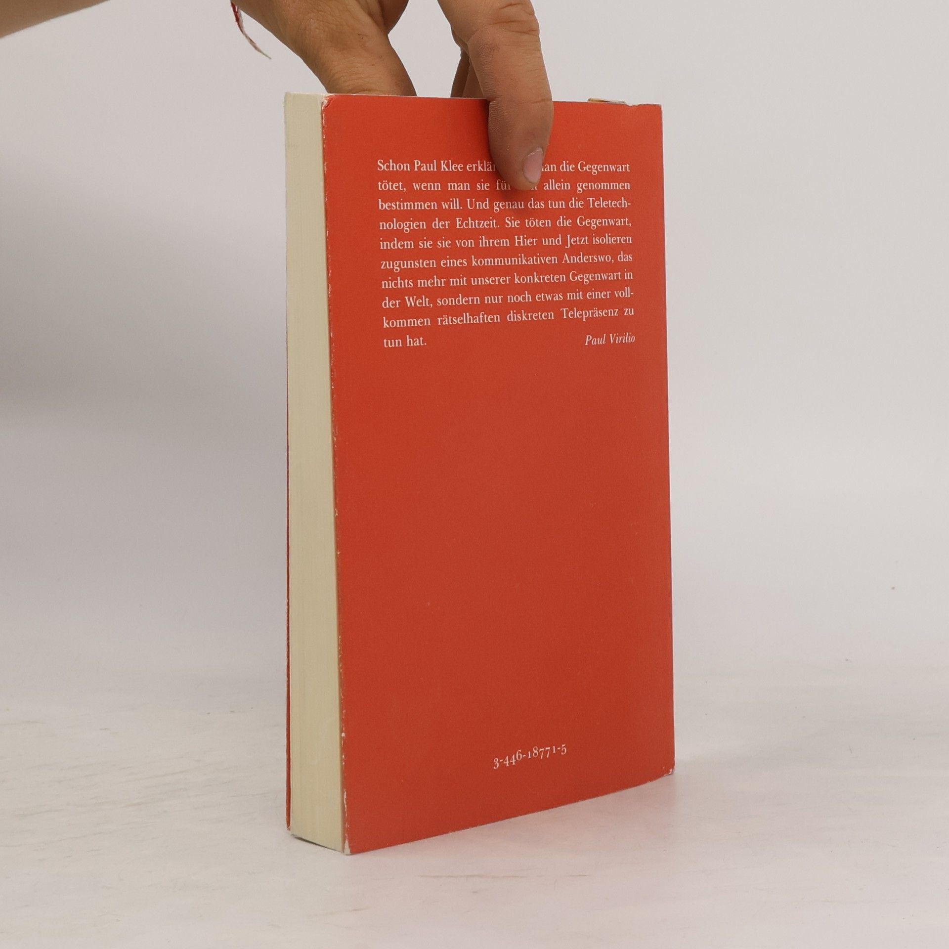 Paul Virilio Fluchtgeschwindigkeit