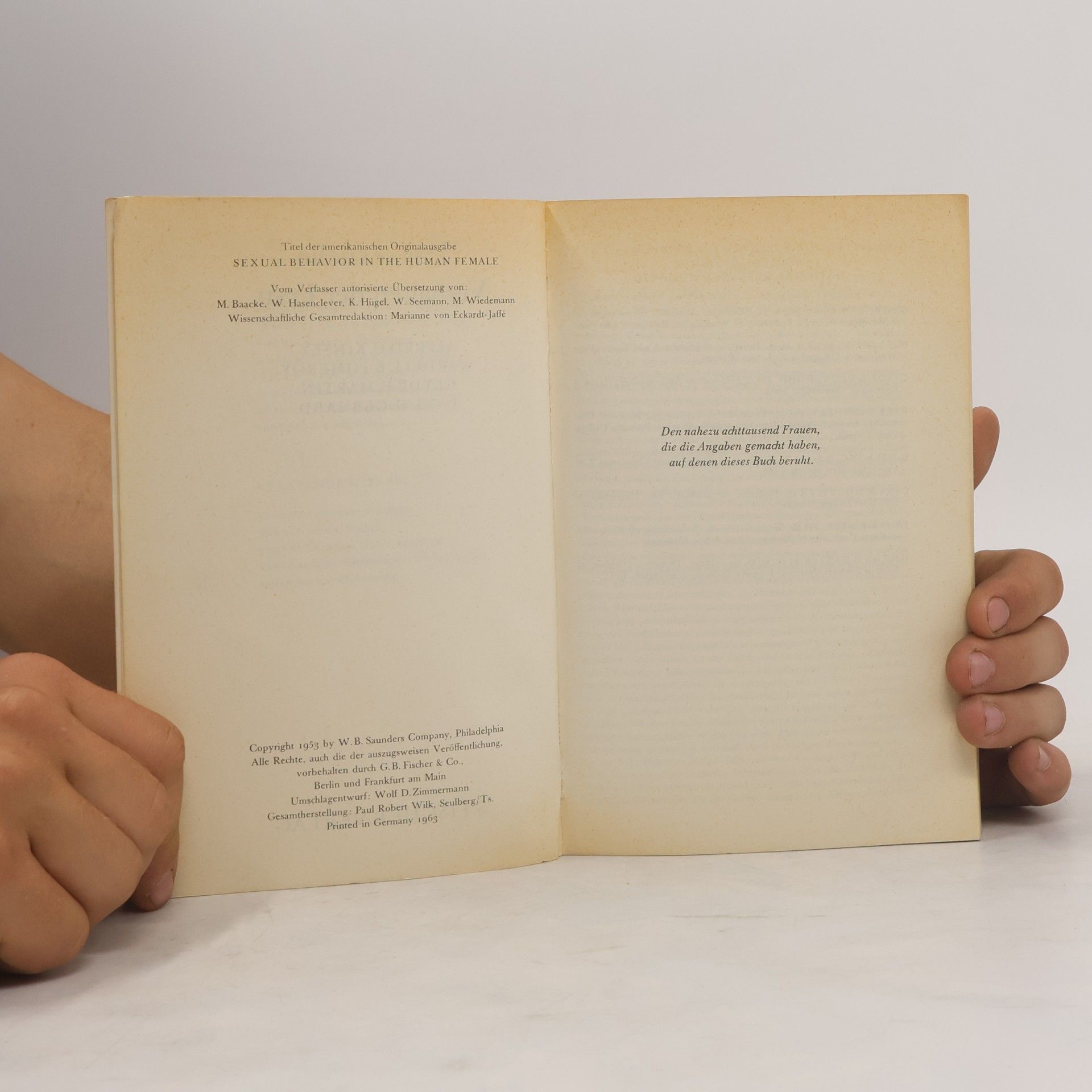 Alfred C. Kinsey Kinsey Report. Das sexuelle Verhalten der Frau
