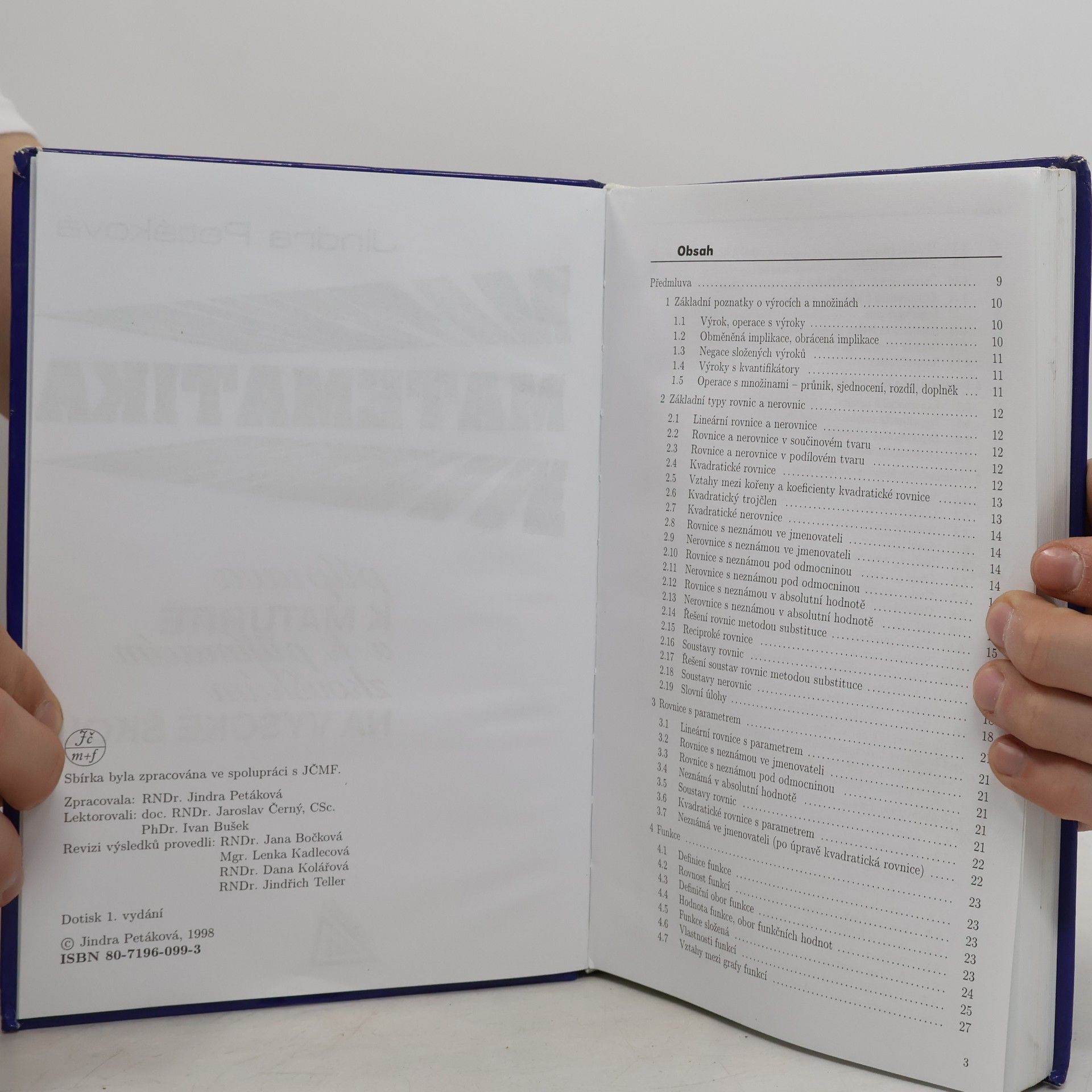 Petáková Jindra Matematika