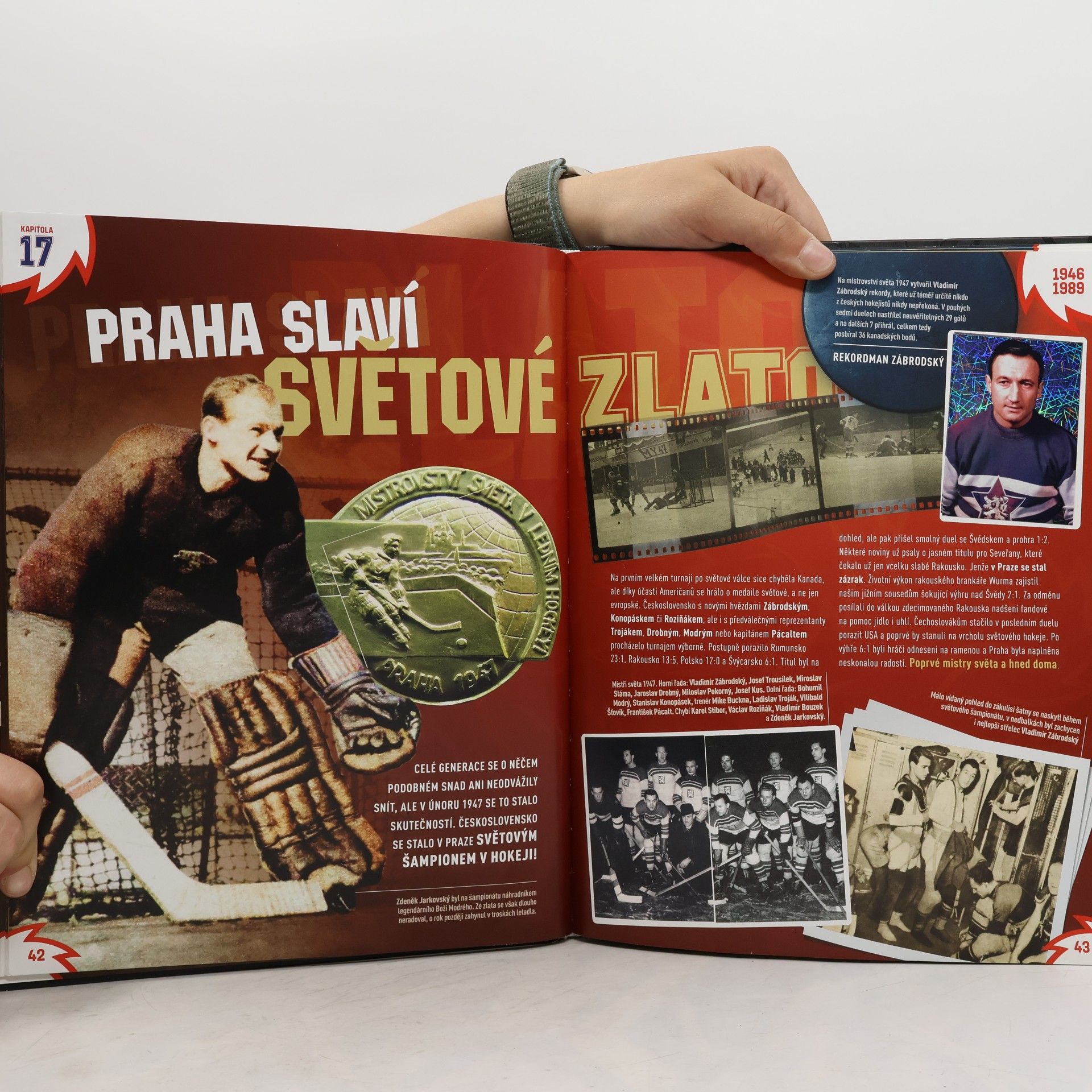 Tomáš Kohy Kučera Legendy se nerodí přes noc - Nálepková kniha českého hokeje